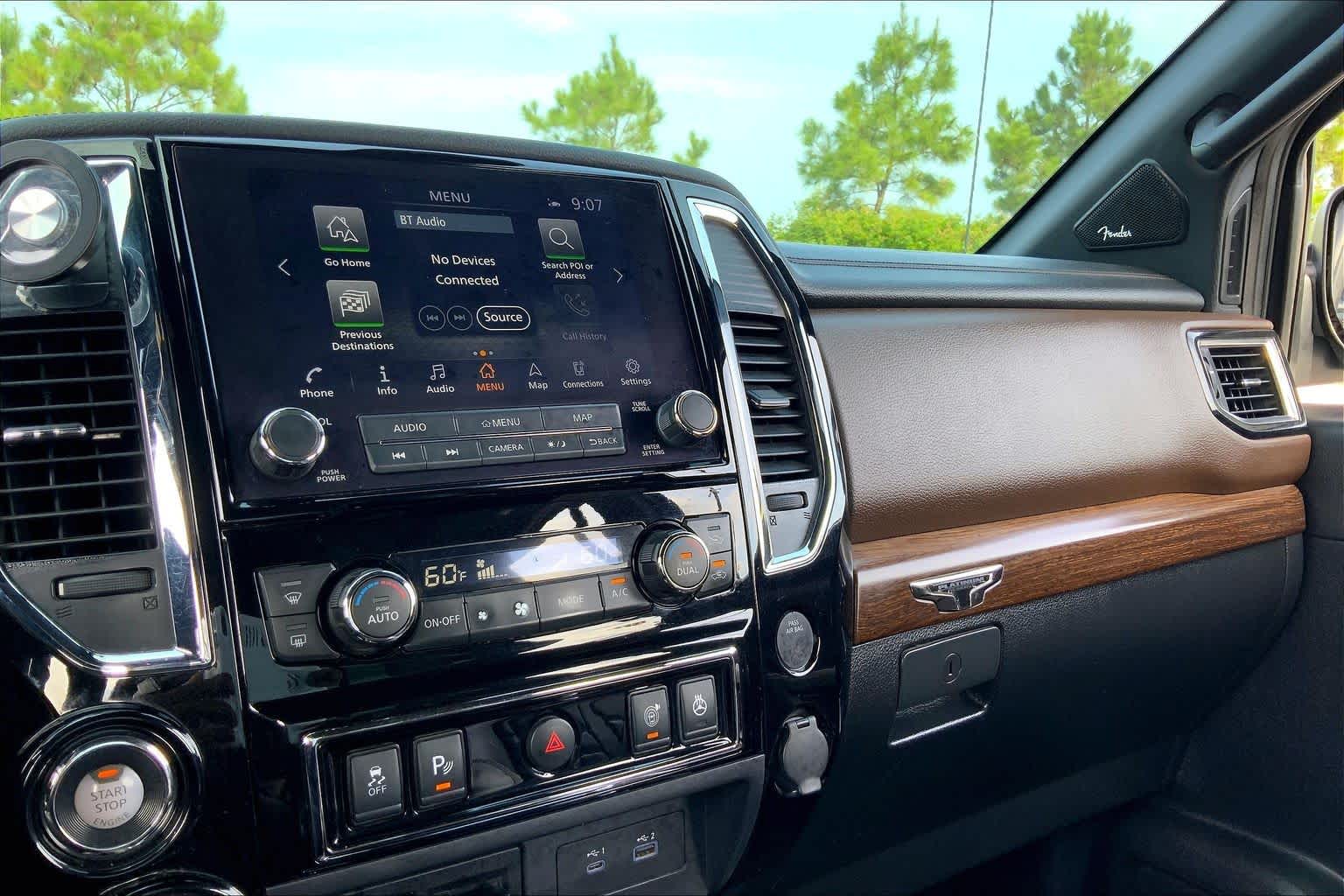 2021 Nissan Titan Platinum Reserve Pearl White at Group 1 GMC Buick South