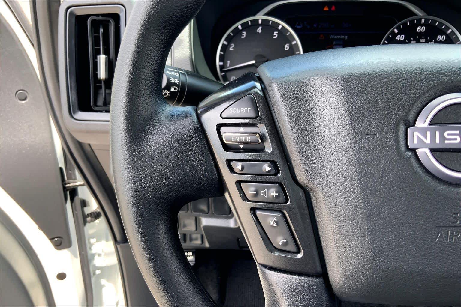 2026 Nissan Frontier S Glacier White at Sterling McCall Nissan