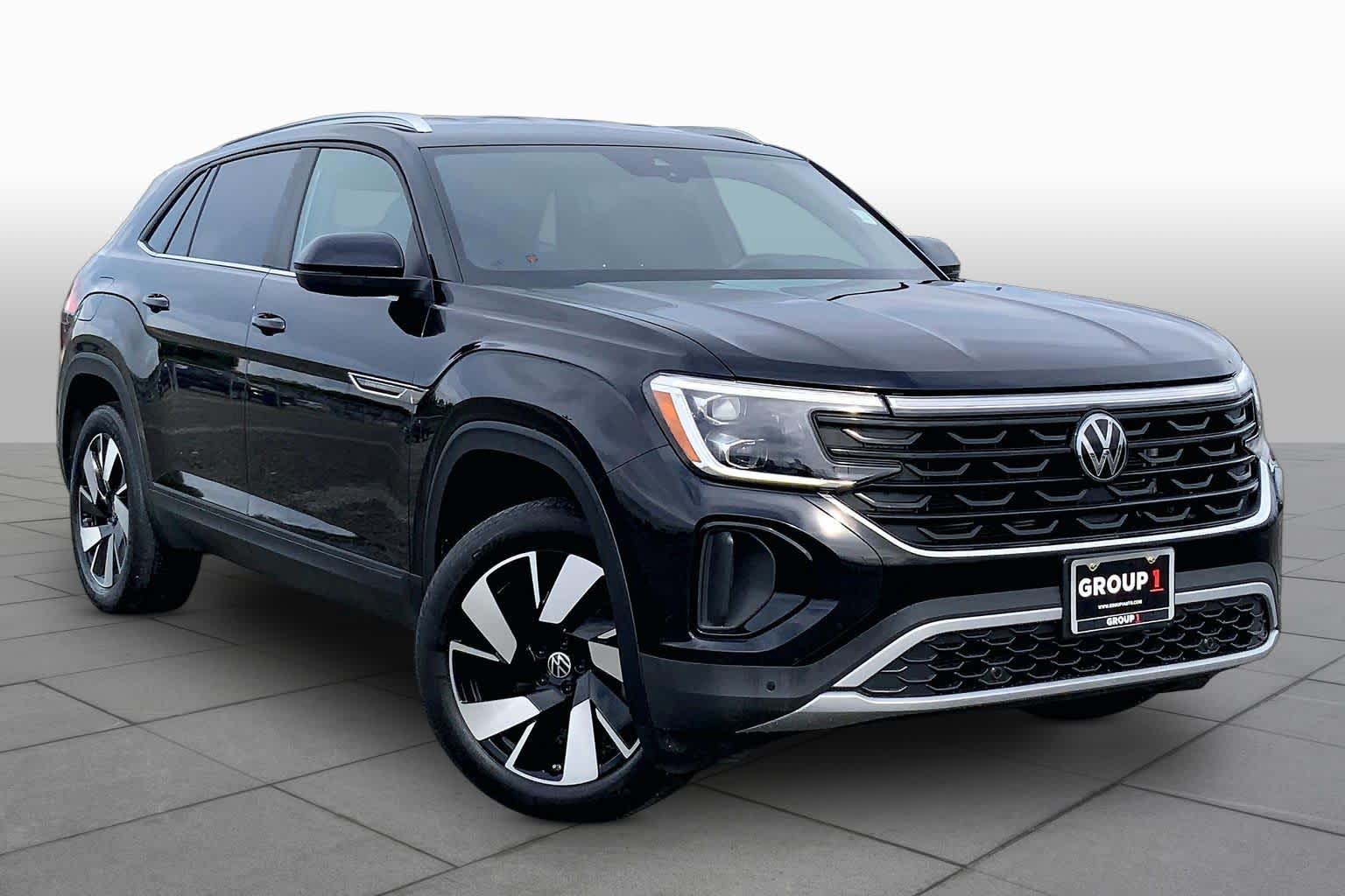2025 Volkswagen Atlas Cross Sport 2.0T SE w/Technology Deep Black Pearl at Turner Chevrolet
