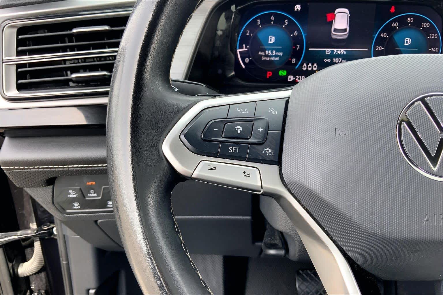 2025 Volkswagen Atlas Cross Sport 2.0T SE w/Technology Deep Black Pearl at Turner Chevrolet