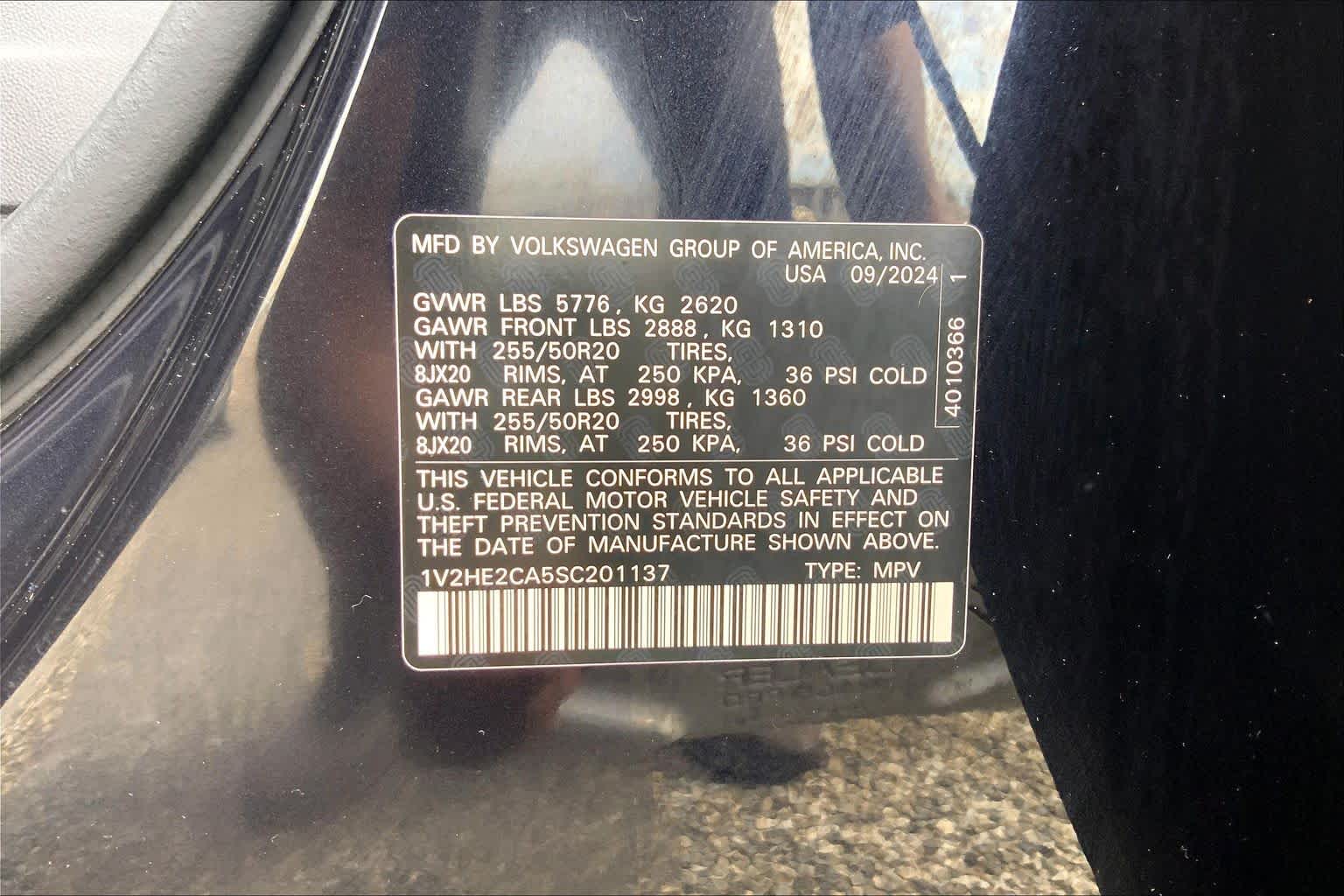 2025 Volkswagen Atlas Cross Sport 2.0T SE w/Technology Deep Black Pearl at Turner Chevrolet