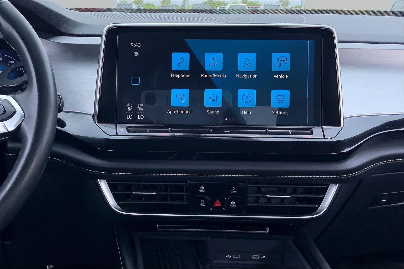 2025 Volkswagen Atlas Cross Sport 2.0T SE w/Technology Deep Black Pearl at Turner Chevrolet
