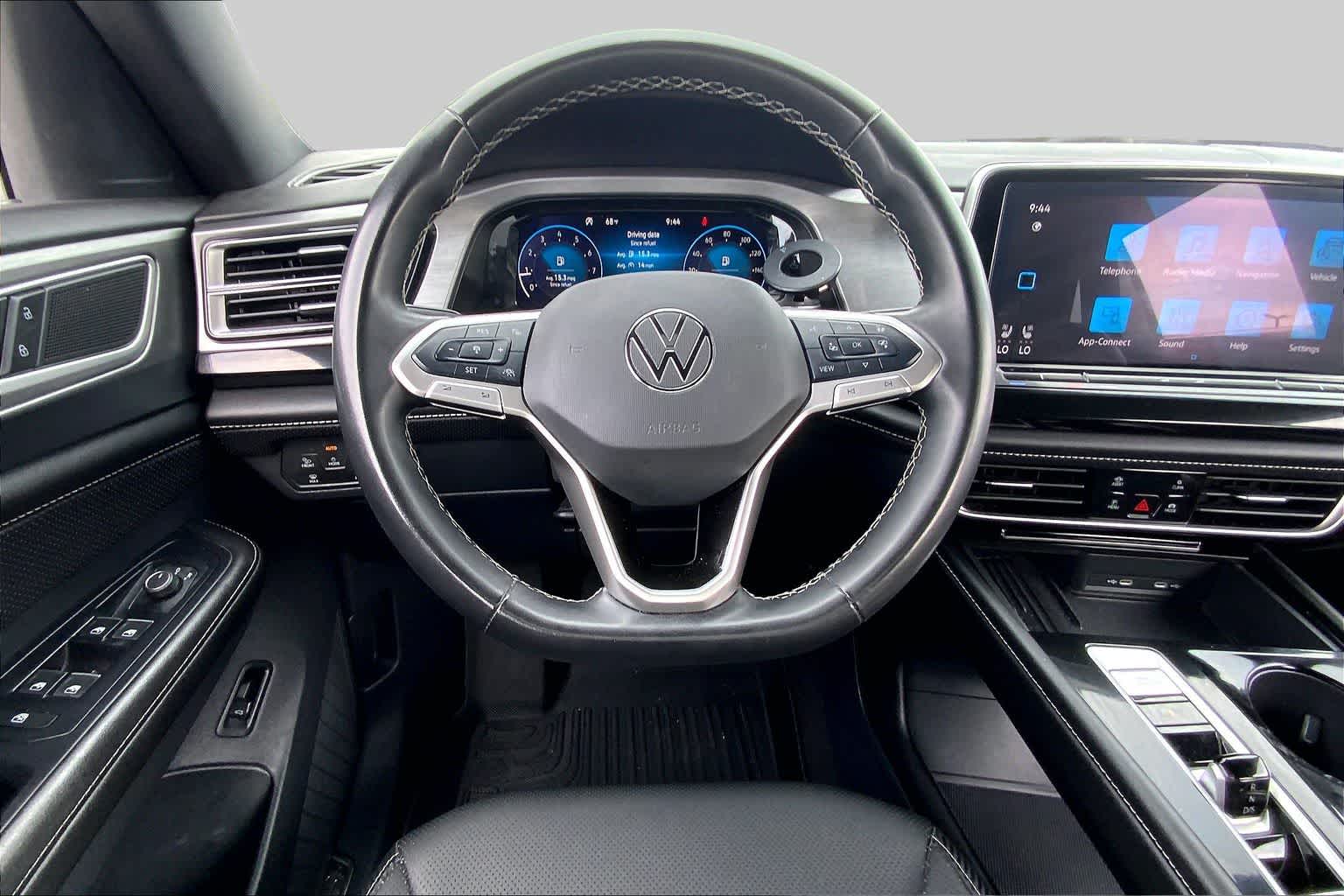 2025 Volkswagen Atlas Cross Sport 2.0T SE w/Technology Deep Black Pearl at Turner Chevrolet