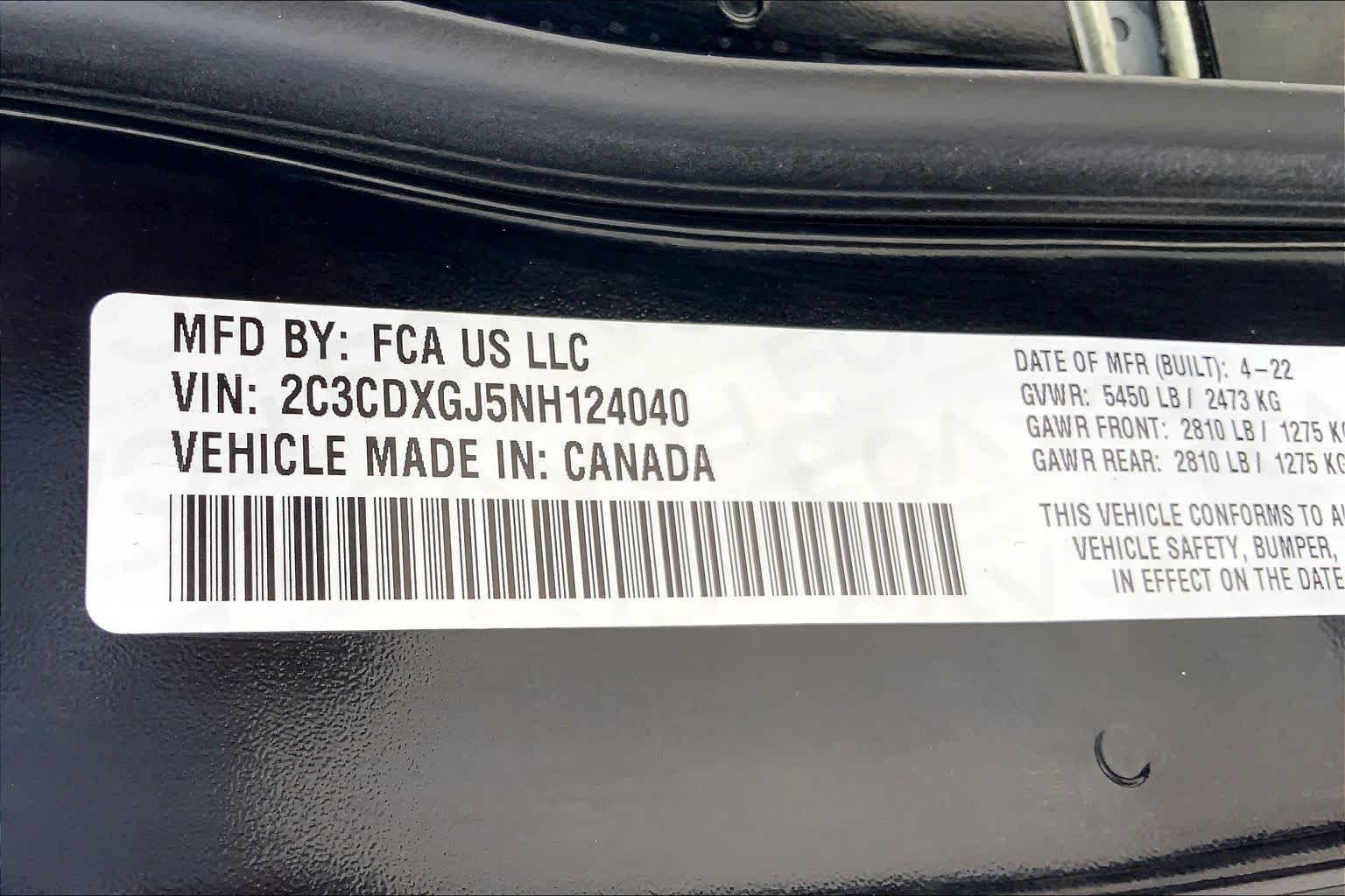 2022 Dodge Charger Scat Pack Widebody Pitch Black Clearcoat at HGreg Houston