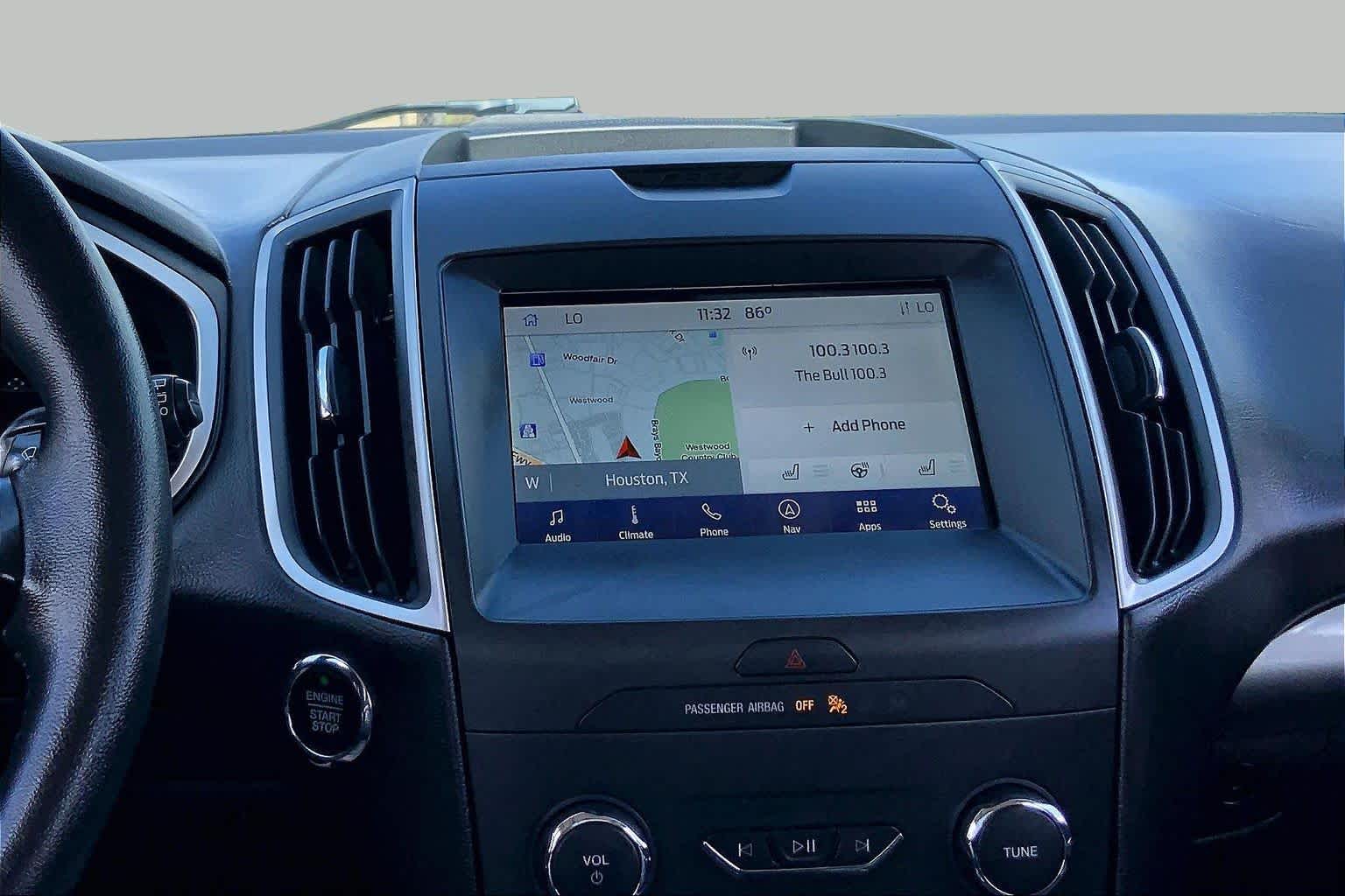 2020 Ford Edge SEL Star White Metallic Tri-Coat at Tomball Ford