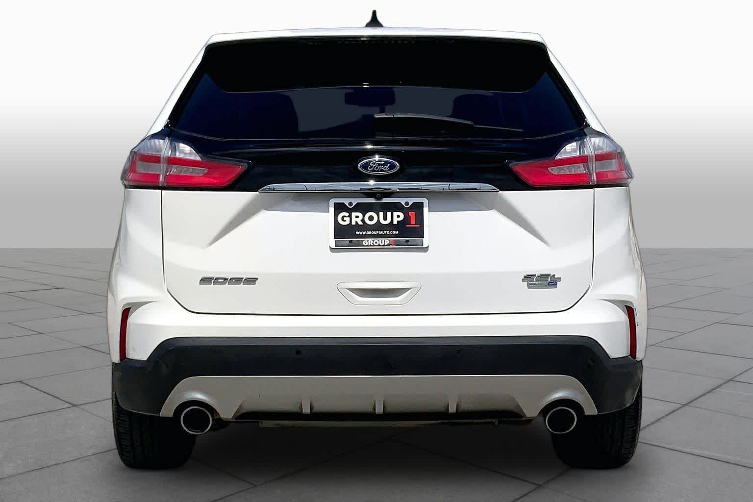 2020 Ford Edge SEL Star White Metallic Tri-Coat at Tomball Ford