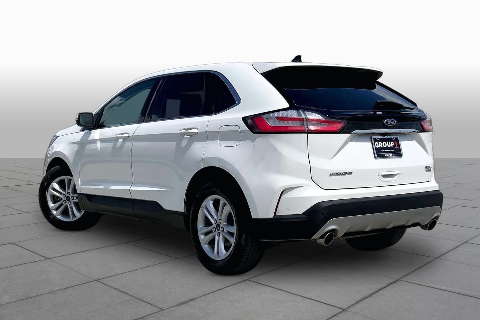 2020 Ford Edge SEL Star White Metallic Tri-Coat at Tomball Ford