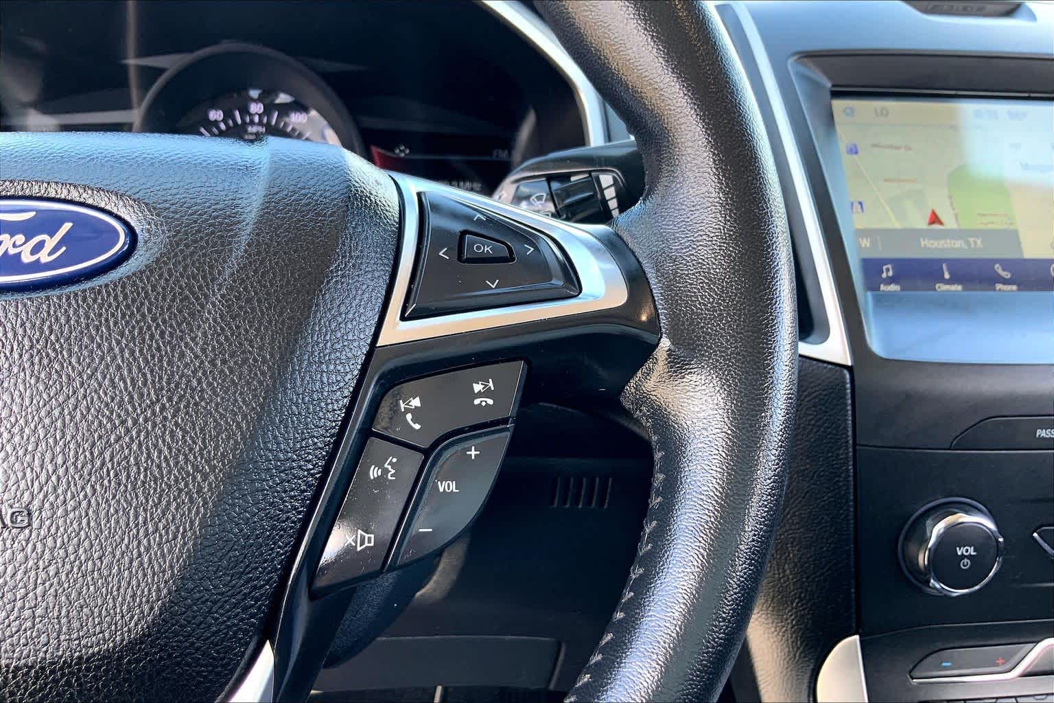 2020 Ford Edge SEL Star White Metallic Tri-Coat at Tomball Ford