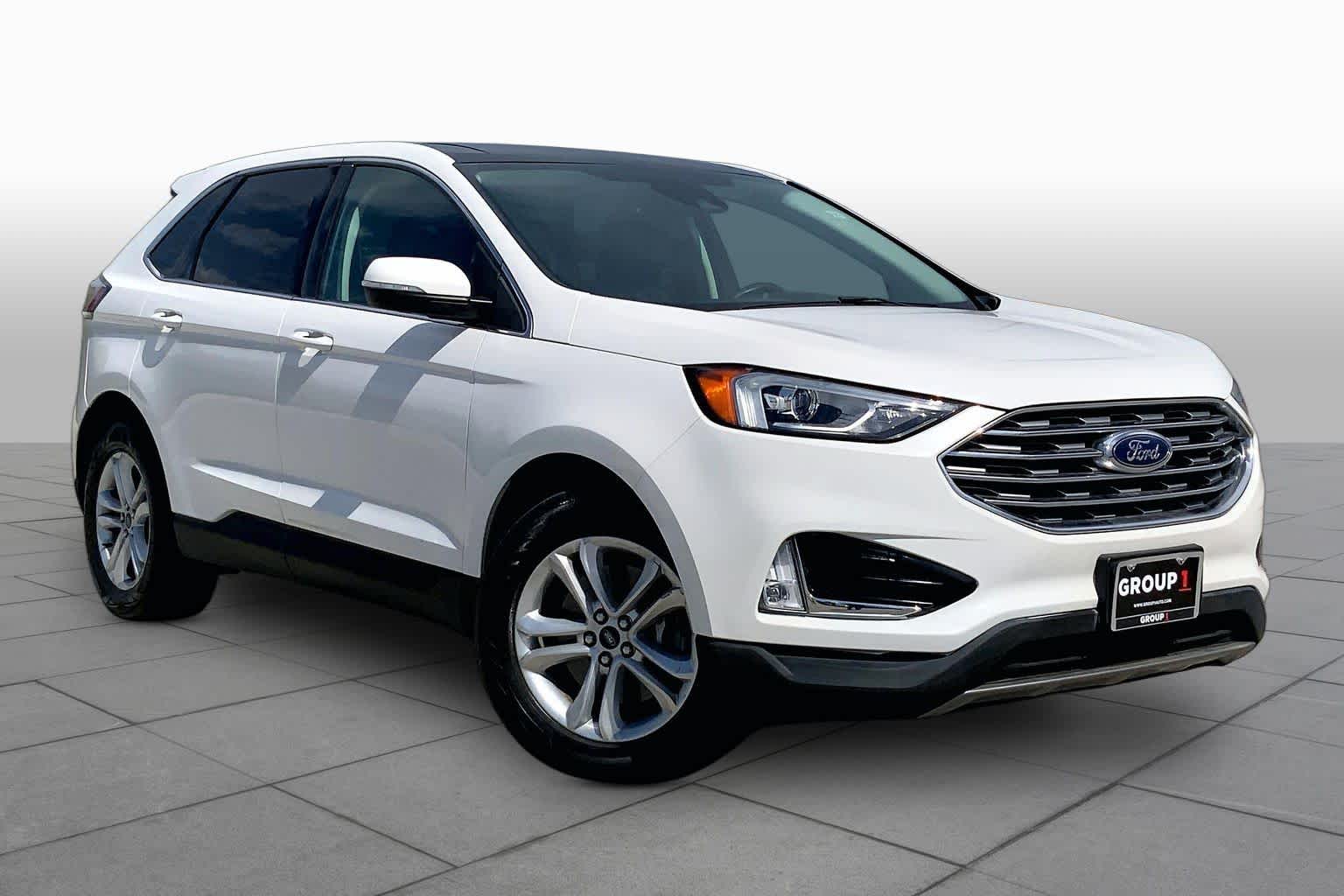 2020 Ford Edge SEL Star White Metallic Tri-Coat at AutoNation USA Houston