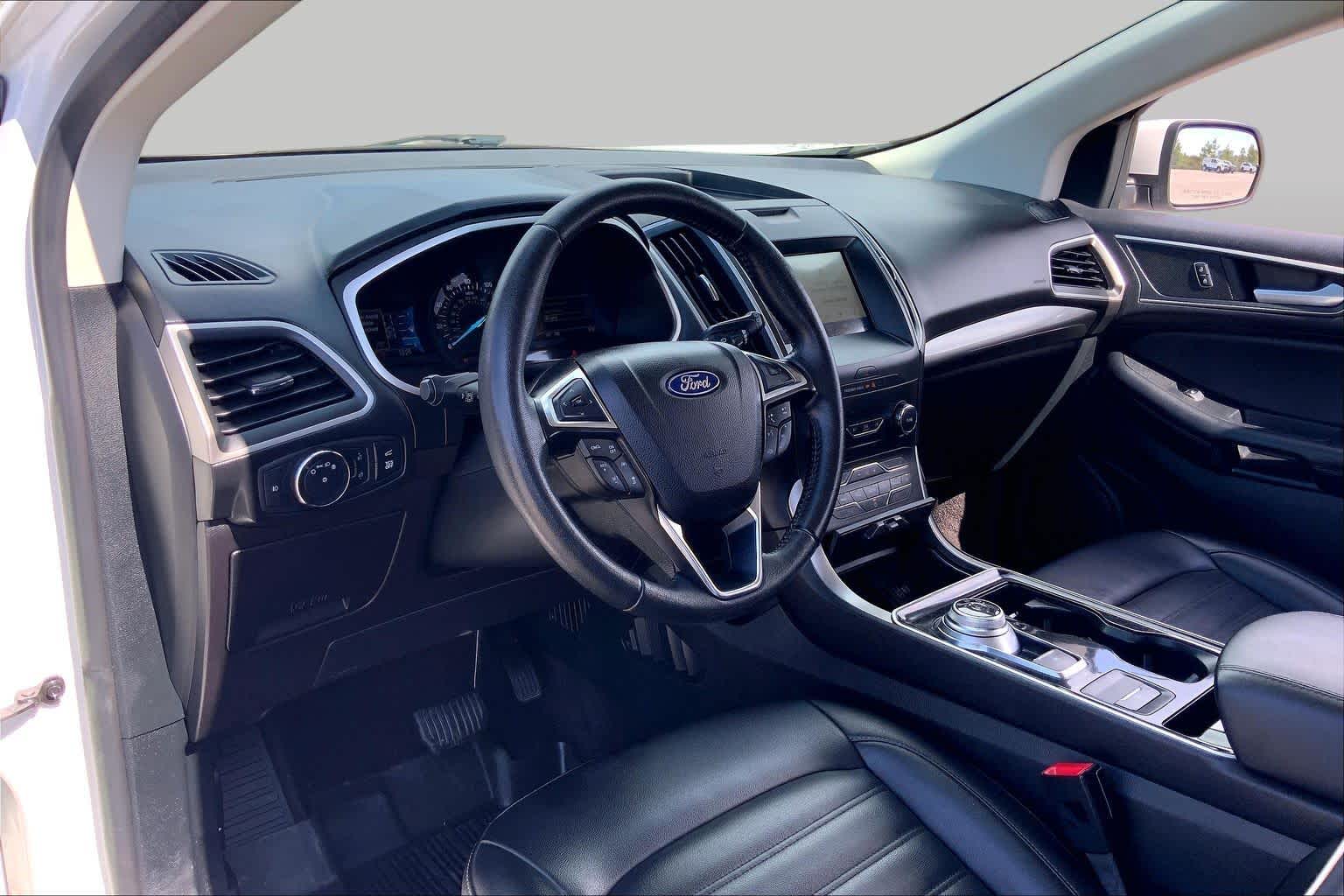 2020 Ford Edge SEL Star White Metallic Tri-Coat at AutoNation USA Houston