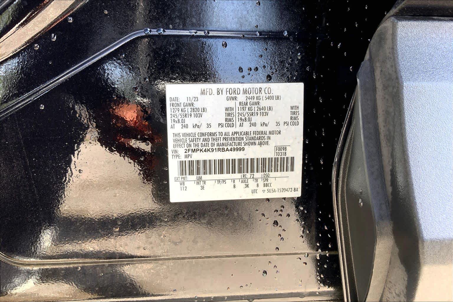 2024 Ford Edge Titanium Agate Black at Baytown Ford