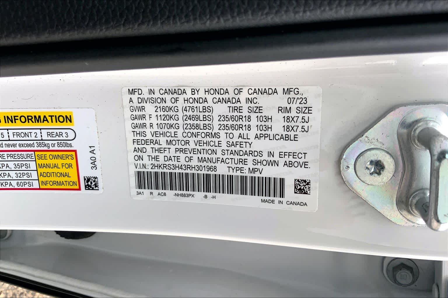 2024 Honda CR-V EX Platinum White Pearl at Honda of Clear Lake