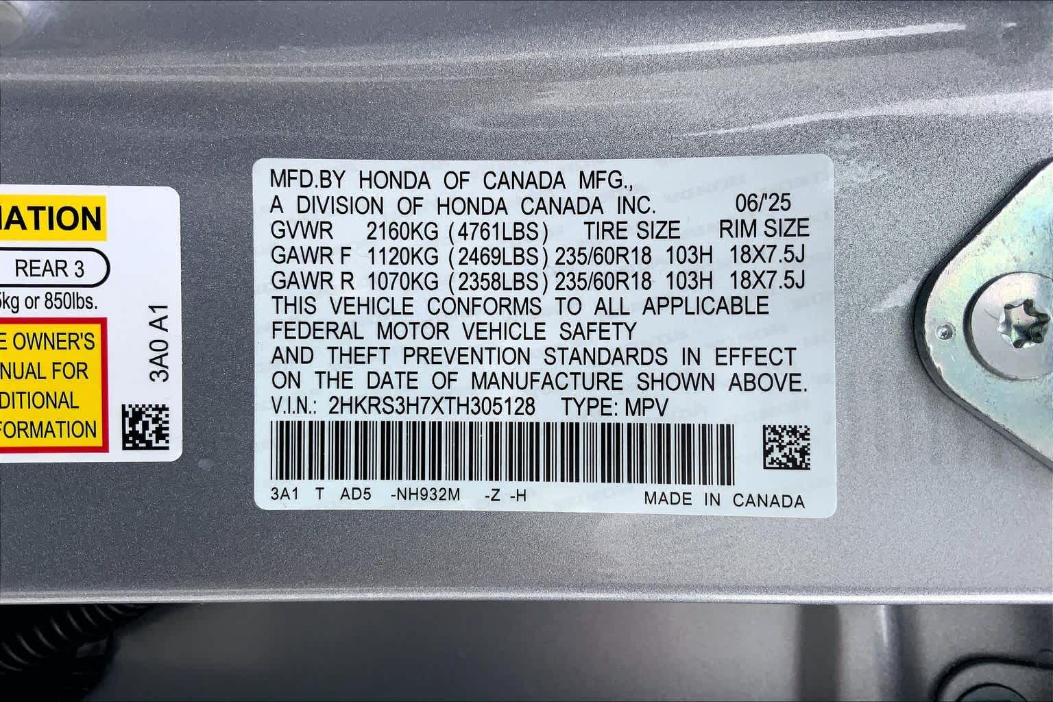 2026 Honda CR-V EX-L Solar Silver Metallic at Honda of Clear Lake