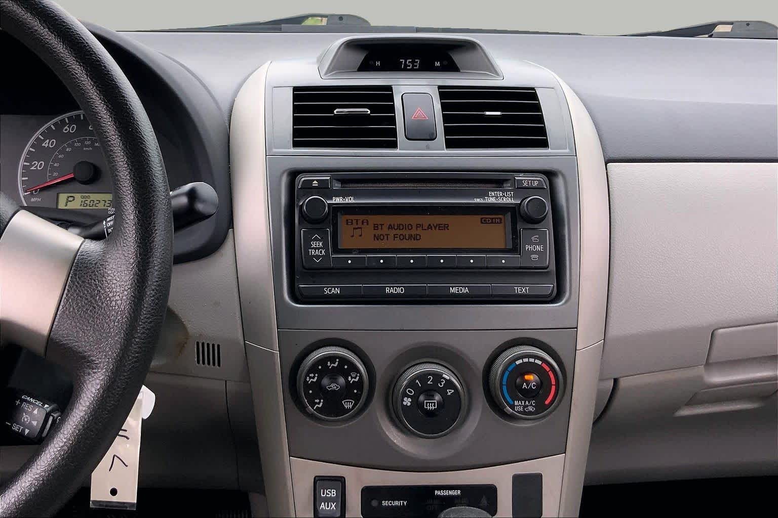 2012 Toyota Corolla LE Black Sand Pearl at Sterling McCall Nissan