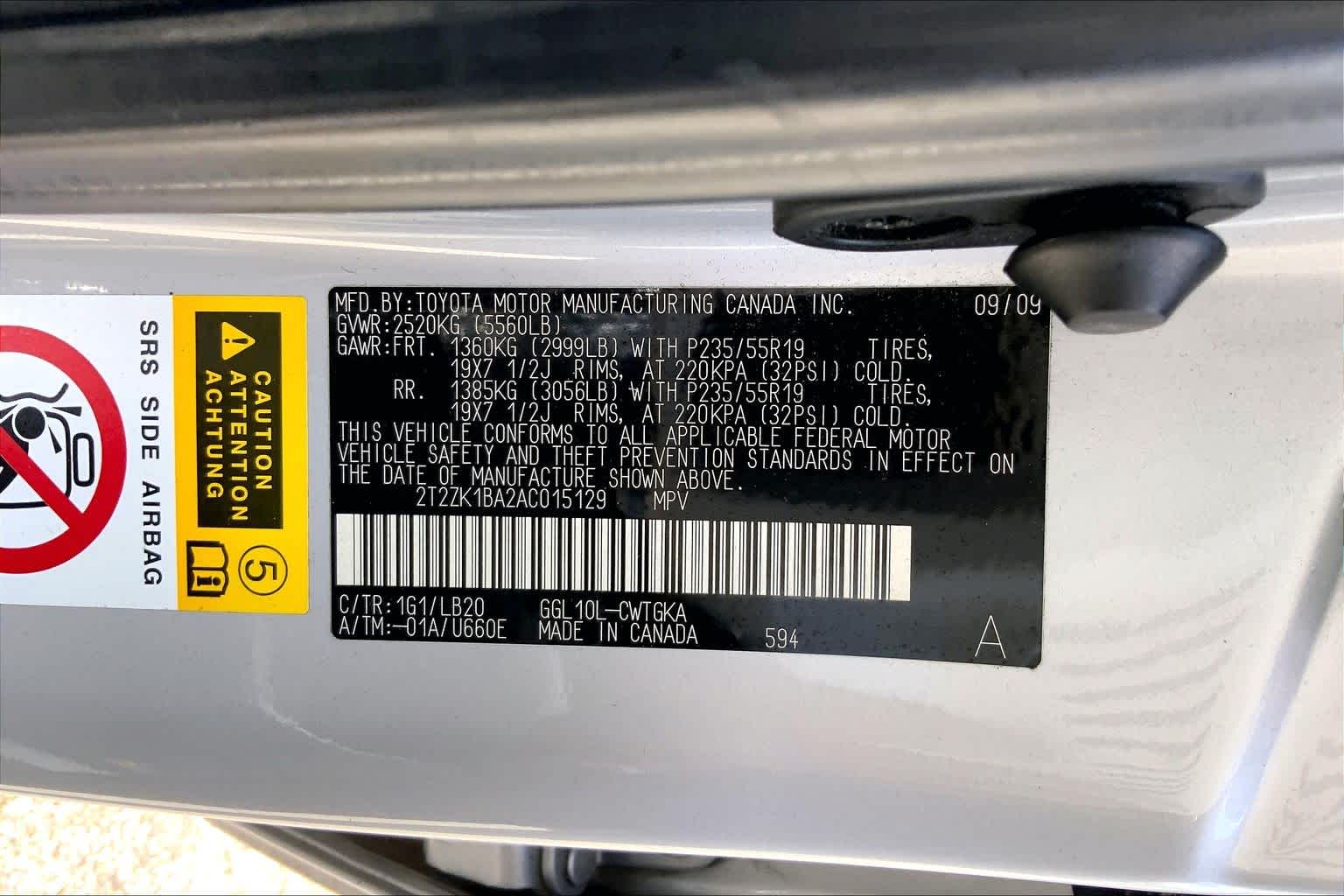 2010 Lexus RX 350  Tungsten Pearl at Westside Kia
