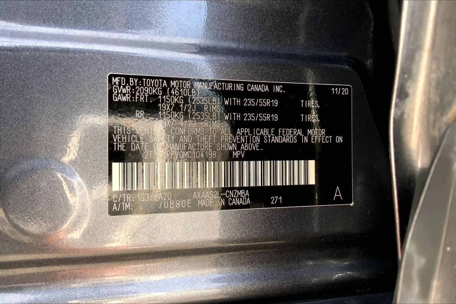 2021 Toyota RAV4 XLE Premium Magnetic Gray Metallic at Sterling McCall Nissan