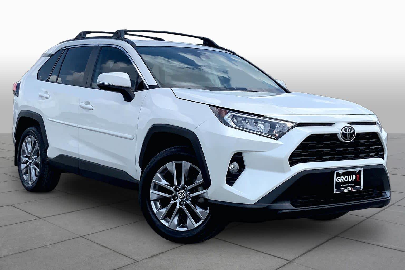 2021 Toyota RAV4 XLE Premium Blizzard Pearl at Sterling McCall Nissan