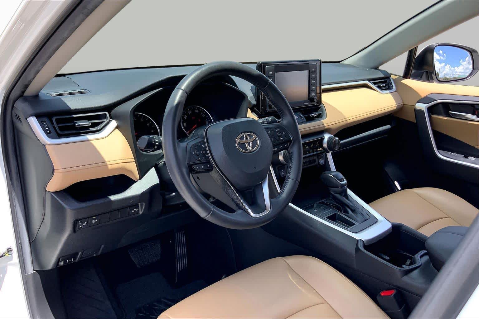 2022 Toyota RAV4 XLE Premium Blizzard Pearl at Mac Haik CDJR North Houston