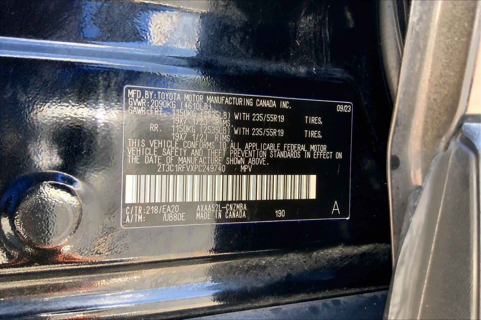 2023 Toyota RAV4 XLE Premium Midnight Black Metallic at Sterling McCall Nissan
