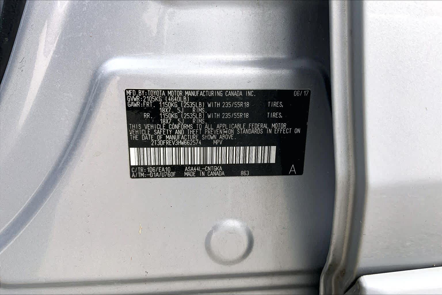 2017 Toyota RAV4 Platinum Silver Sky Metallic at Beck & Masten Kia