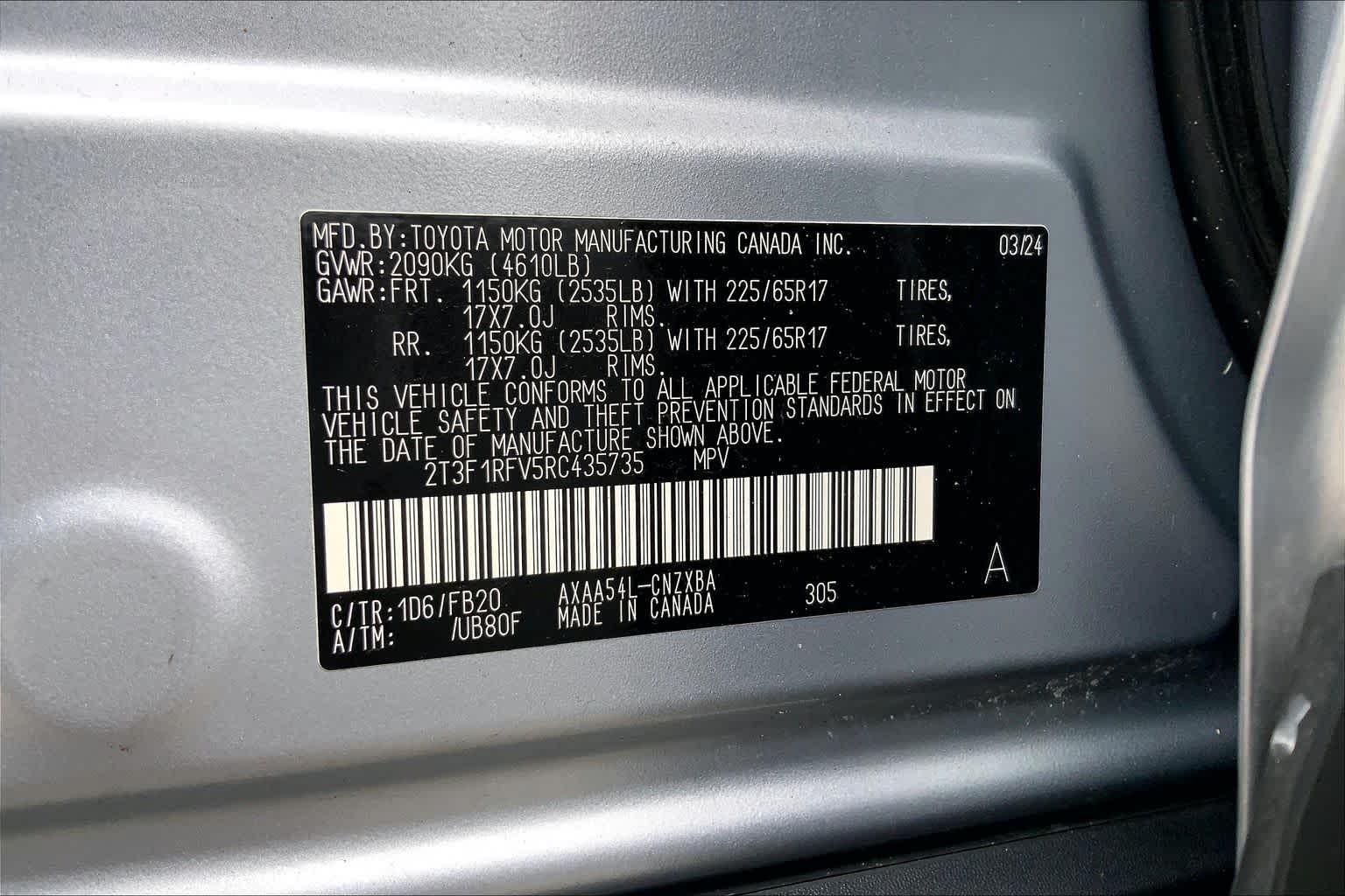 2024 Toyota RAV4 LE Silver Sky Metallic at Tomball Chrysler Dodge Jeep Ram