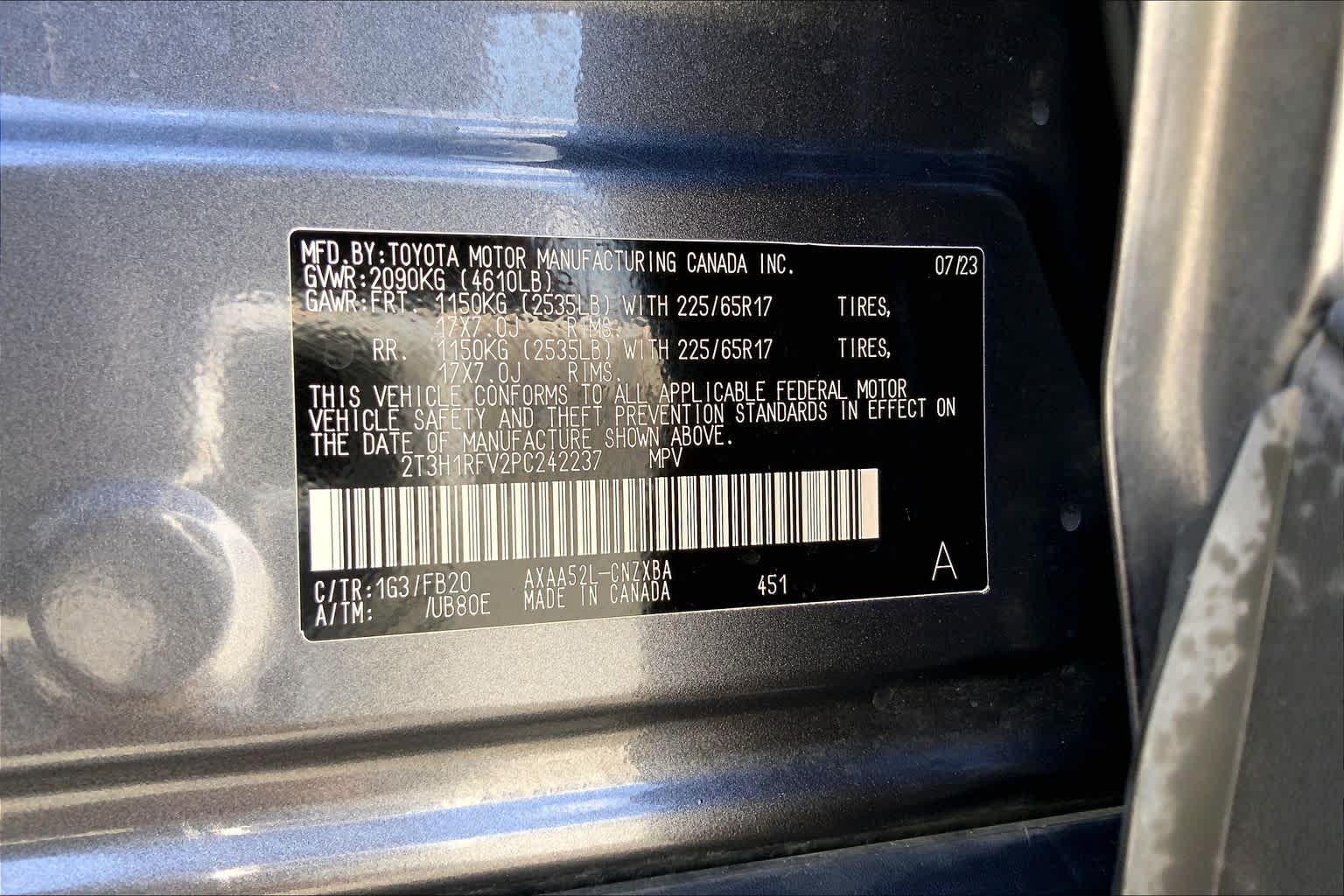 2023 Toyota RAV4 LE Magnetic Gray Metallic at Westside Kia