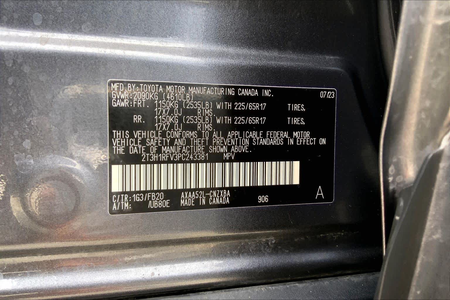 2023 Toyota RAV4 LE Magnetic Gray Metallic at Group 1 Toyota Southwest