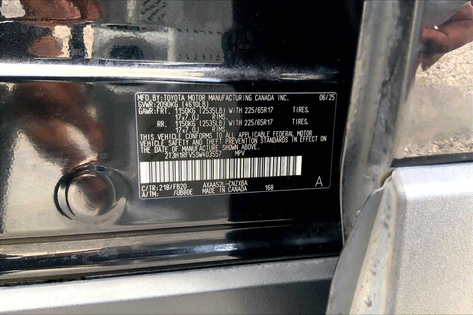 2025 Toyota RAV4 LE Midnight Black Metallic at Group 1 Toyota Southwest