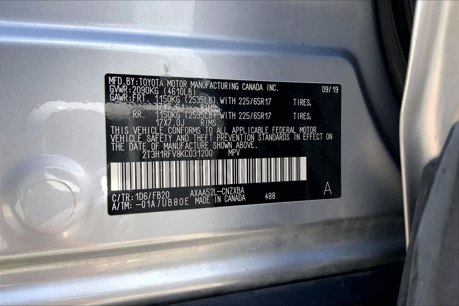 2019 Toyota RAV4 LE Silver Sky Metallic at Group 1 Toyota Southwest