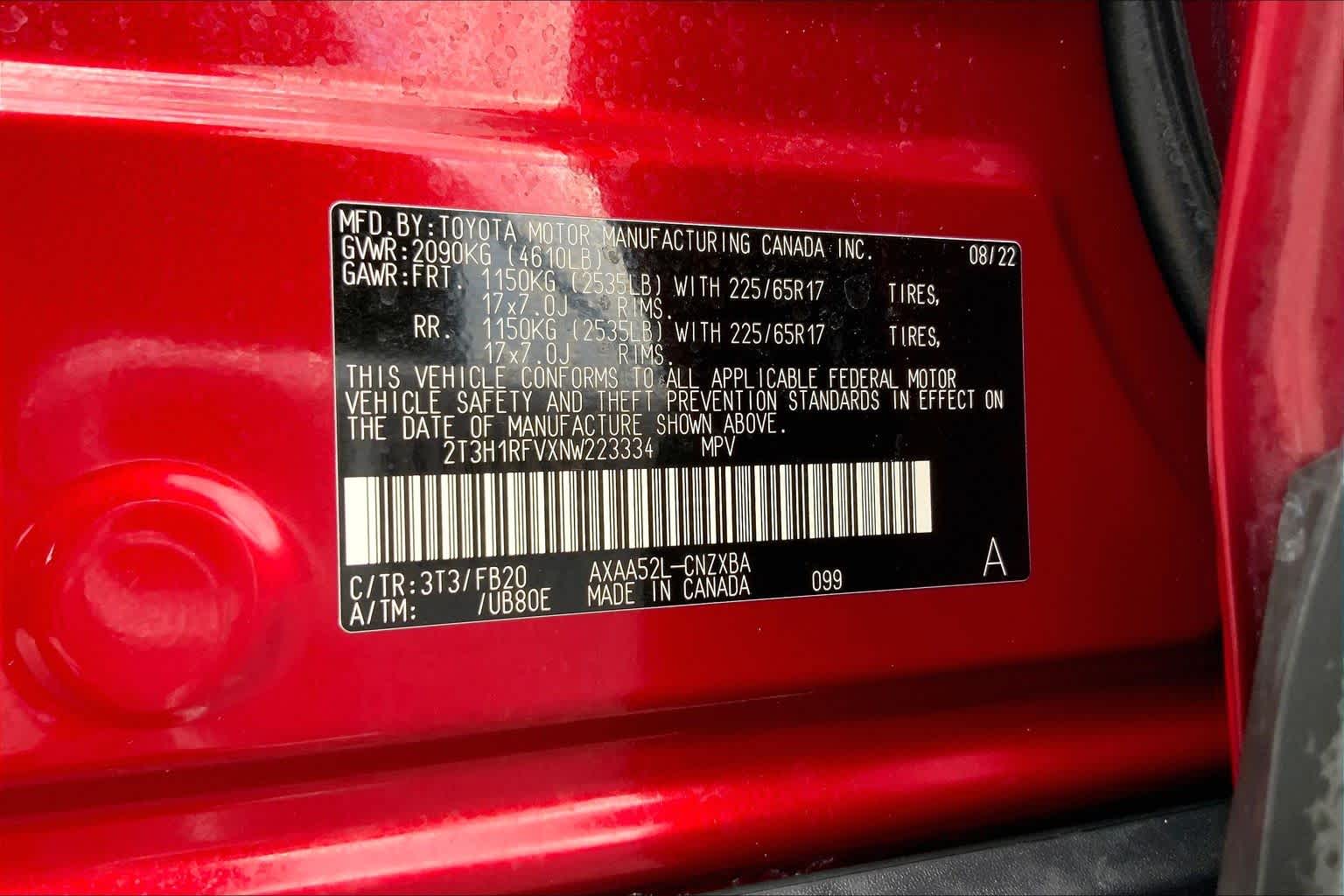 2022 Toyota RAV4 LE Ruby Flare Pearl at Group 1 Toyota Southwest
