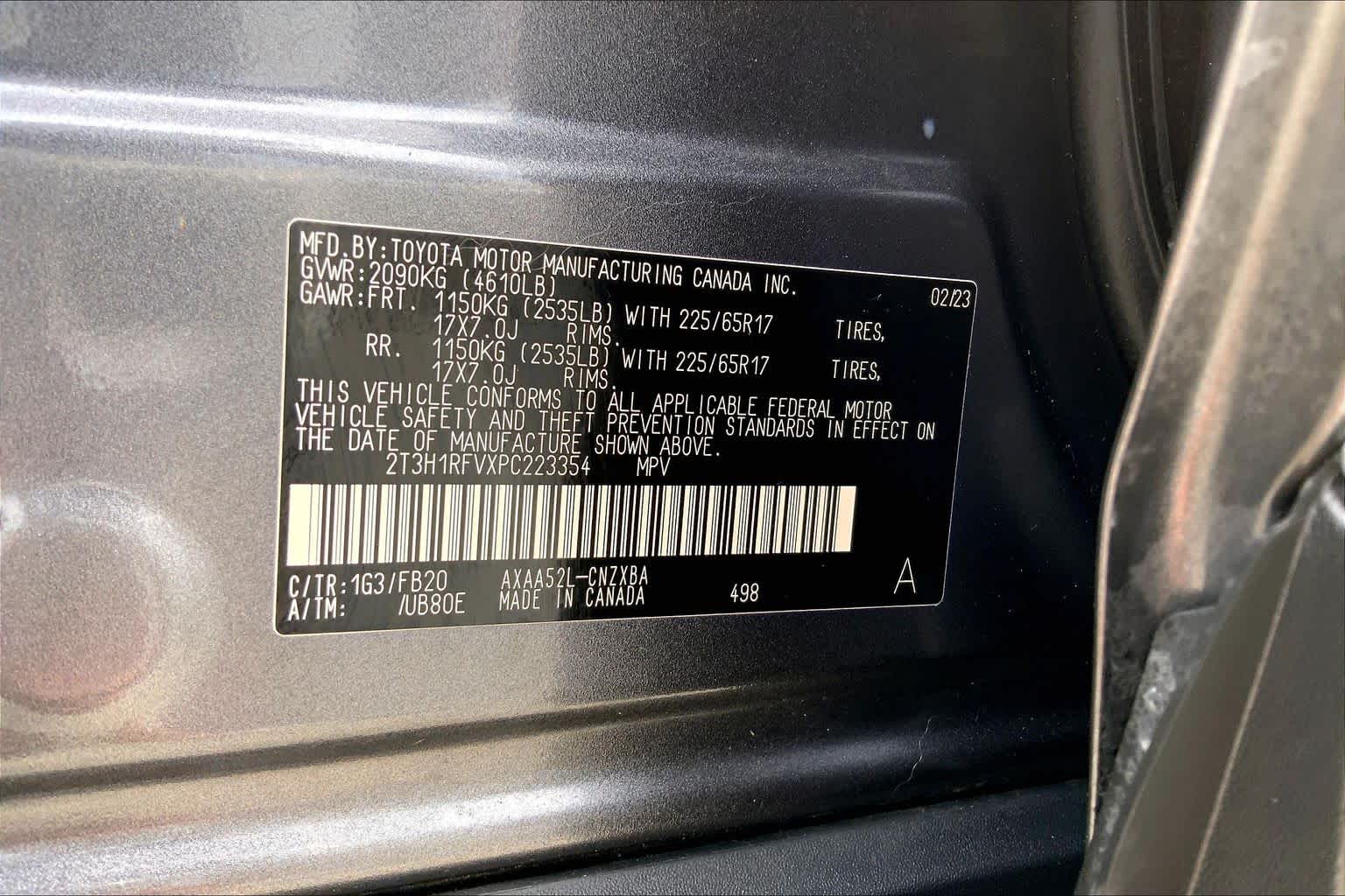 2023 Toyota RAV4 LE Magnetic Gray Metallic at Group 1 Toyota Southwest