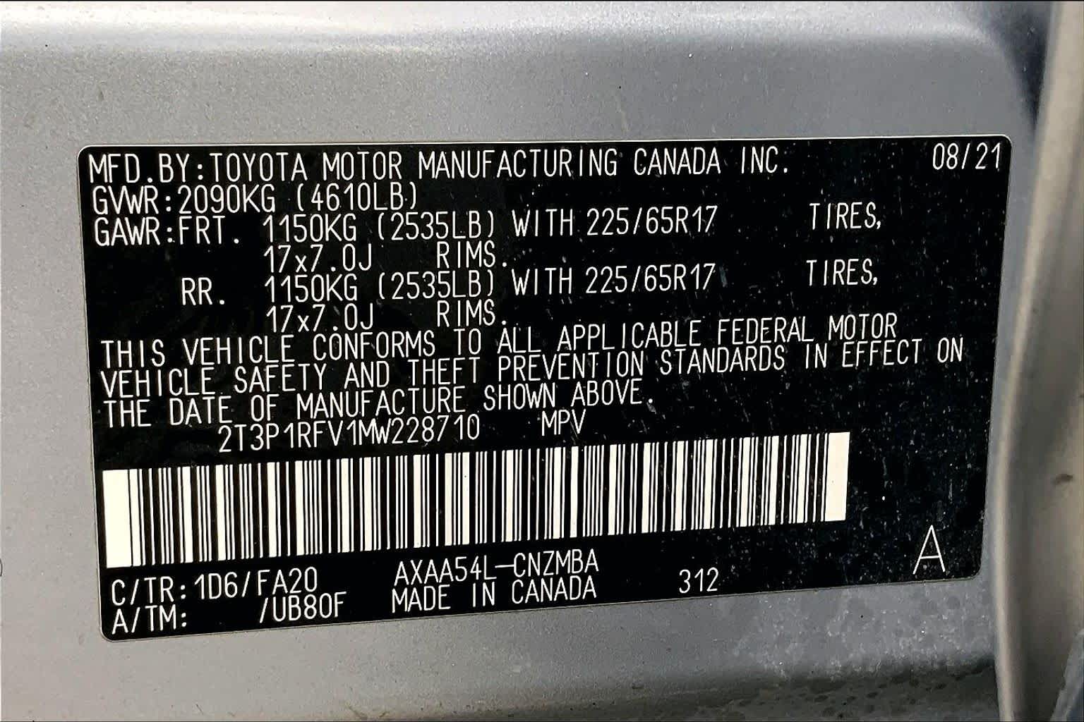 2021 Toyota RAV4 photo 36 of 36