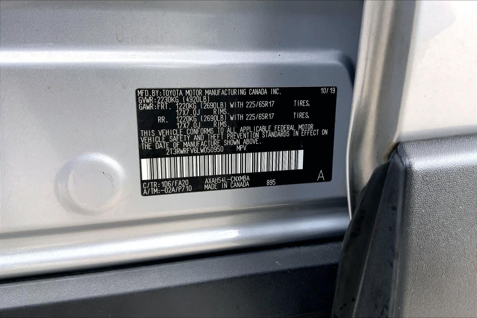 2020 Toyota RAV4 Hybrid XLE Silver Sky Metallic at Westside Kia