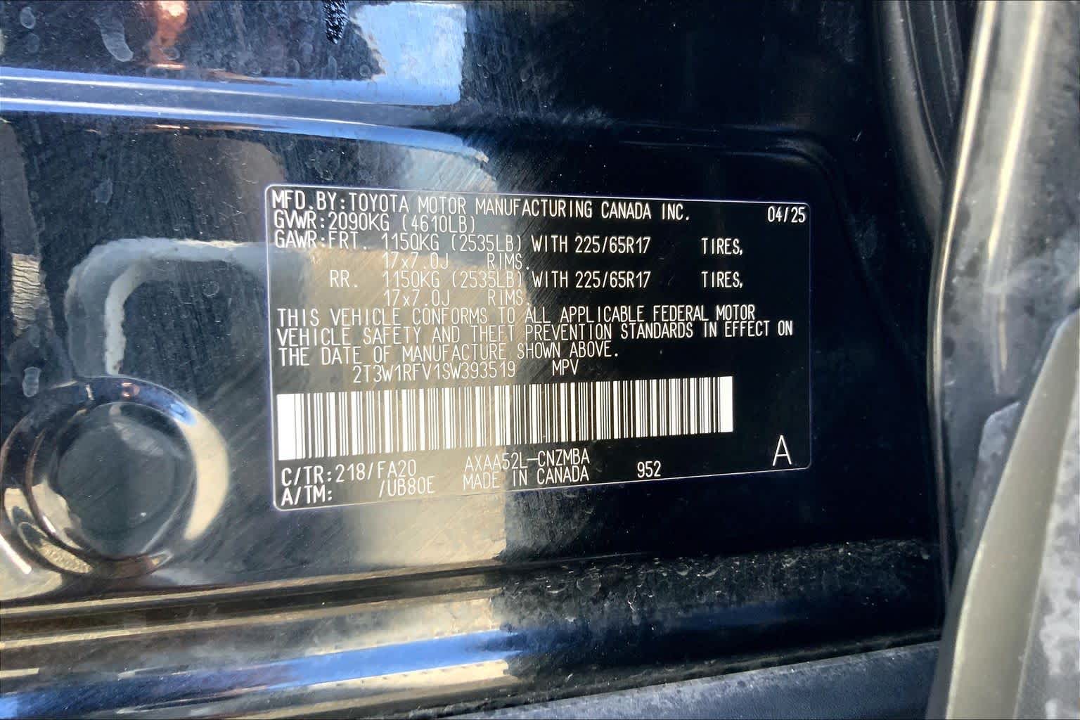 2025 Toyota RAV4 XLE Midnight Black Metallic at Group 1 Toyota Southwest