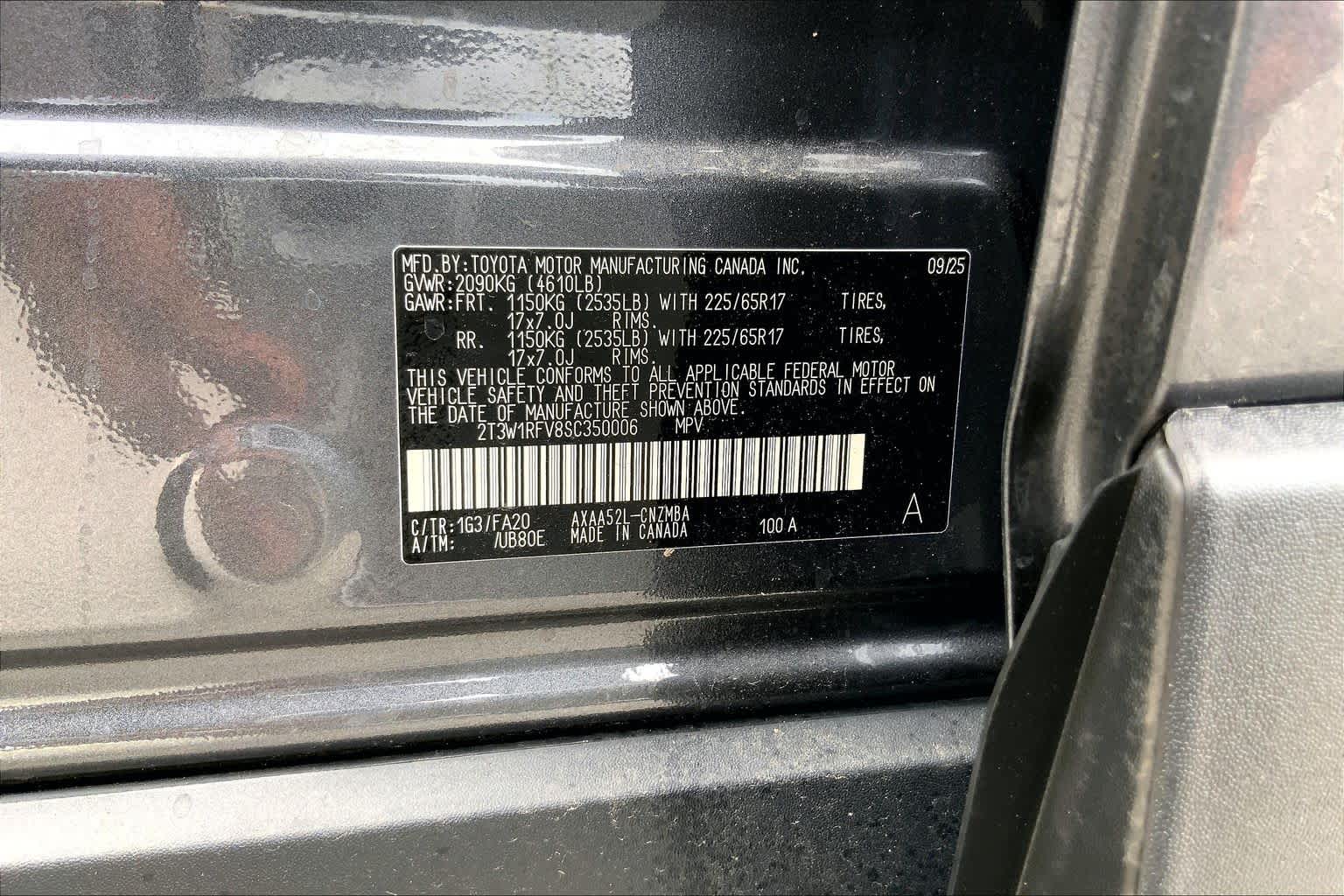 2025 Toyota RAV4 XLE Magnetic Gray Metallic at Group 1 Toyota Southwest