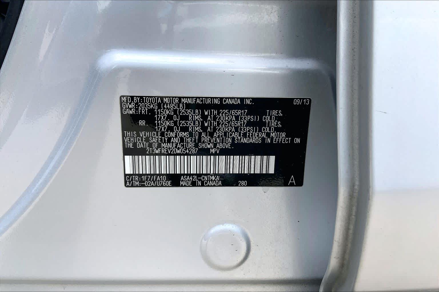 2013 Toyota RAV4 XLE Classic Silver Metallic at AutoNation USA Houston