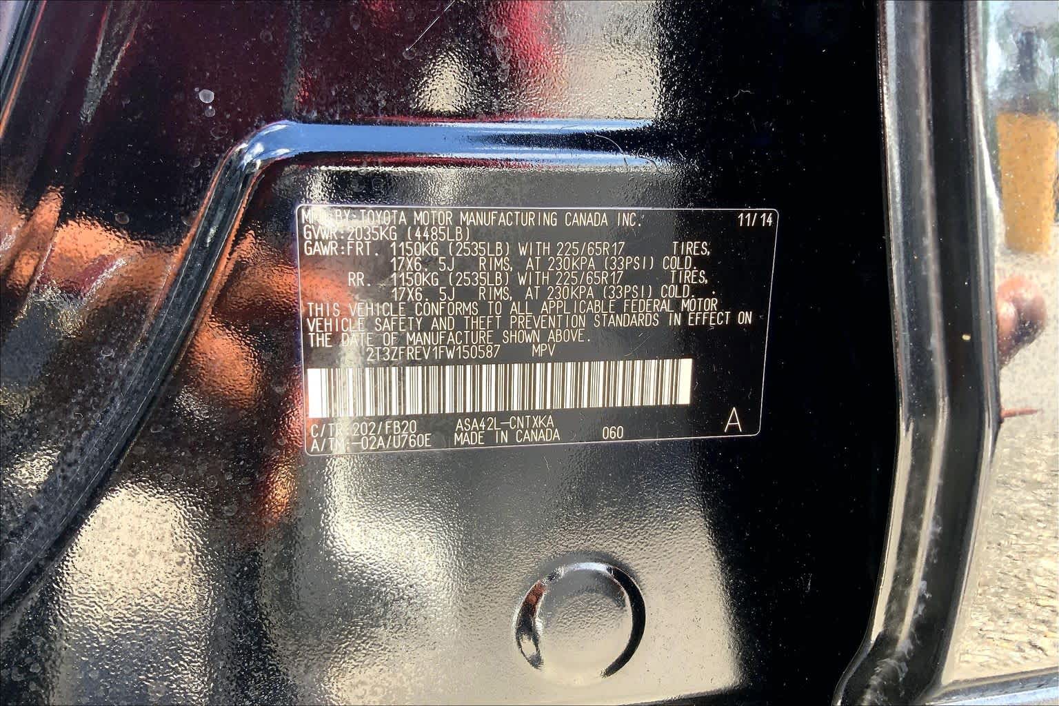 2015 Toyota RAV4 LE Black at Group 1 Toyota Southwest