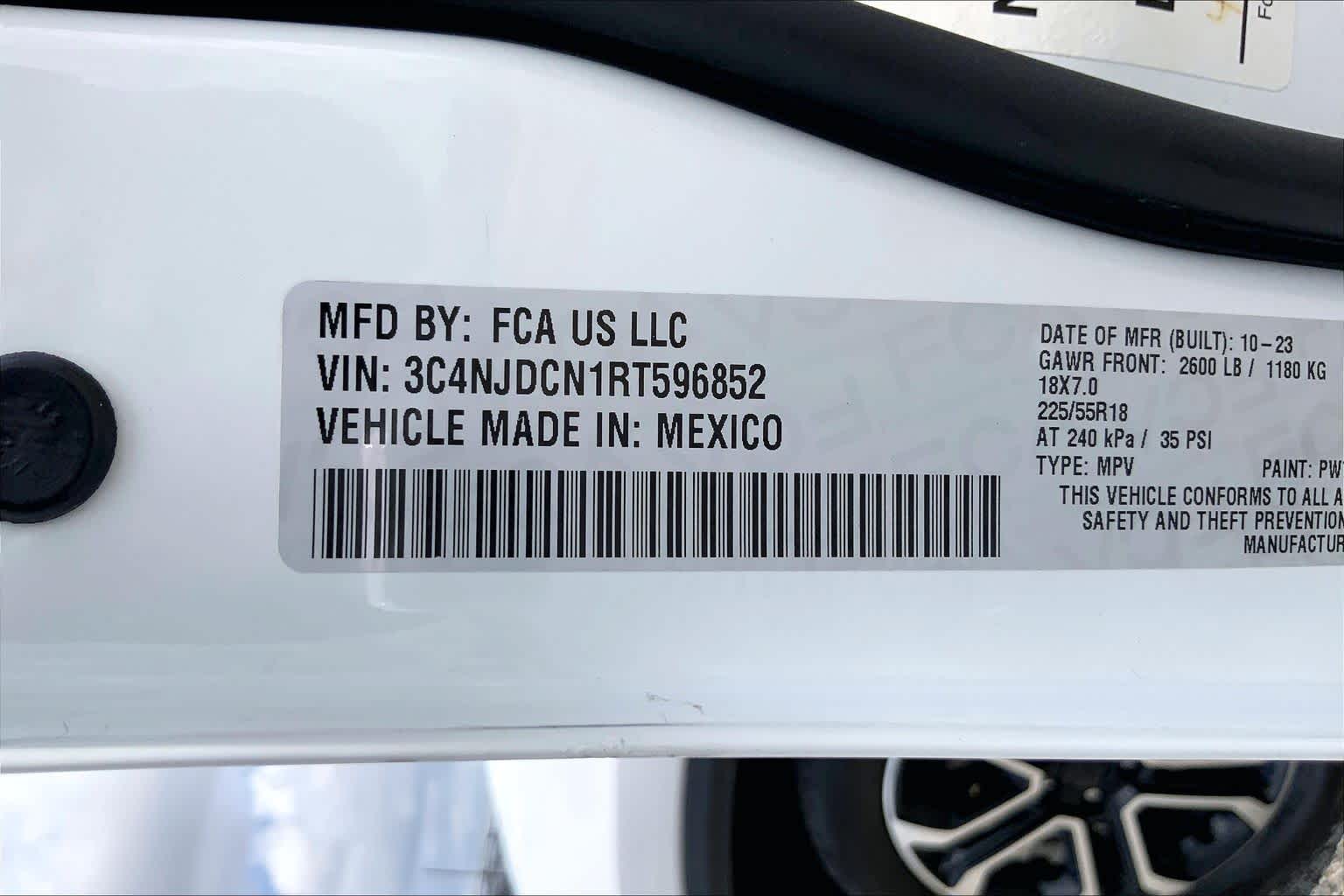 2024 Jeep Compass Limited Bright White Clearcoat at Turner Chevrolet