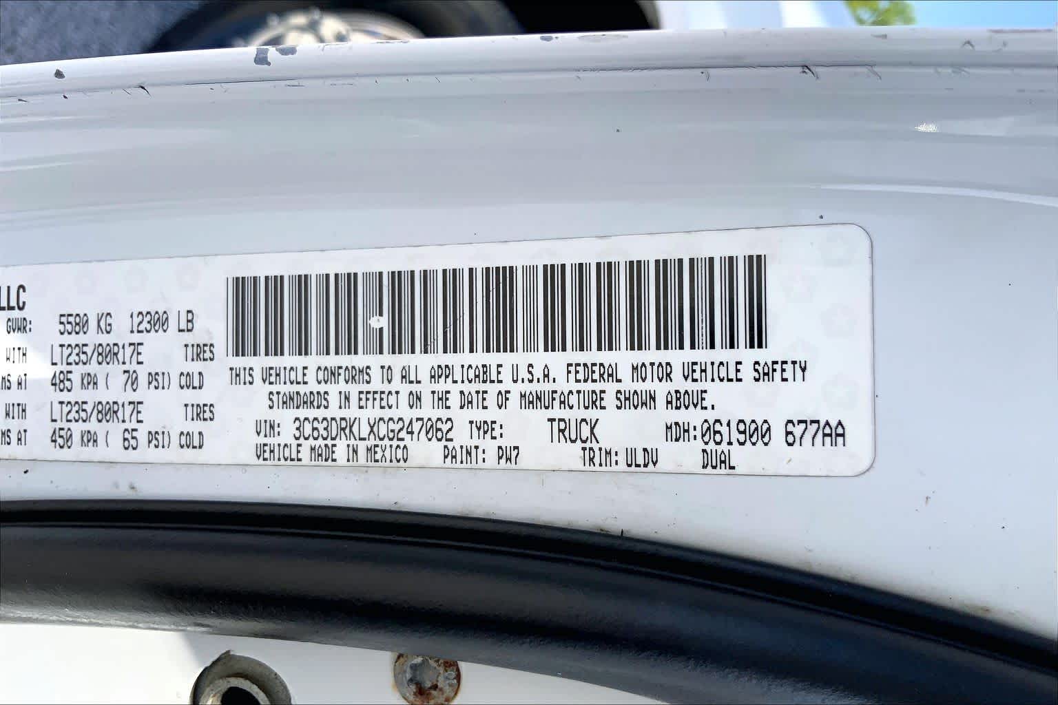2012 Ram 3500 Laramie Limited Bright White at Mac Haik Ford