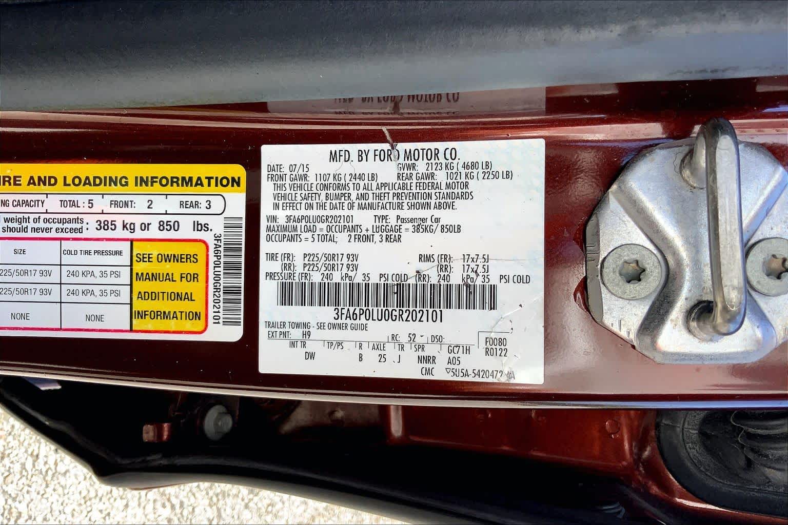 2016 Ford Fusion Hybrid SE Hybrid Bronze Fire Metallic Tinted Clearcoat at Mac Haik Ford