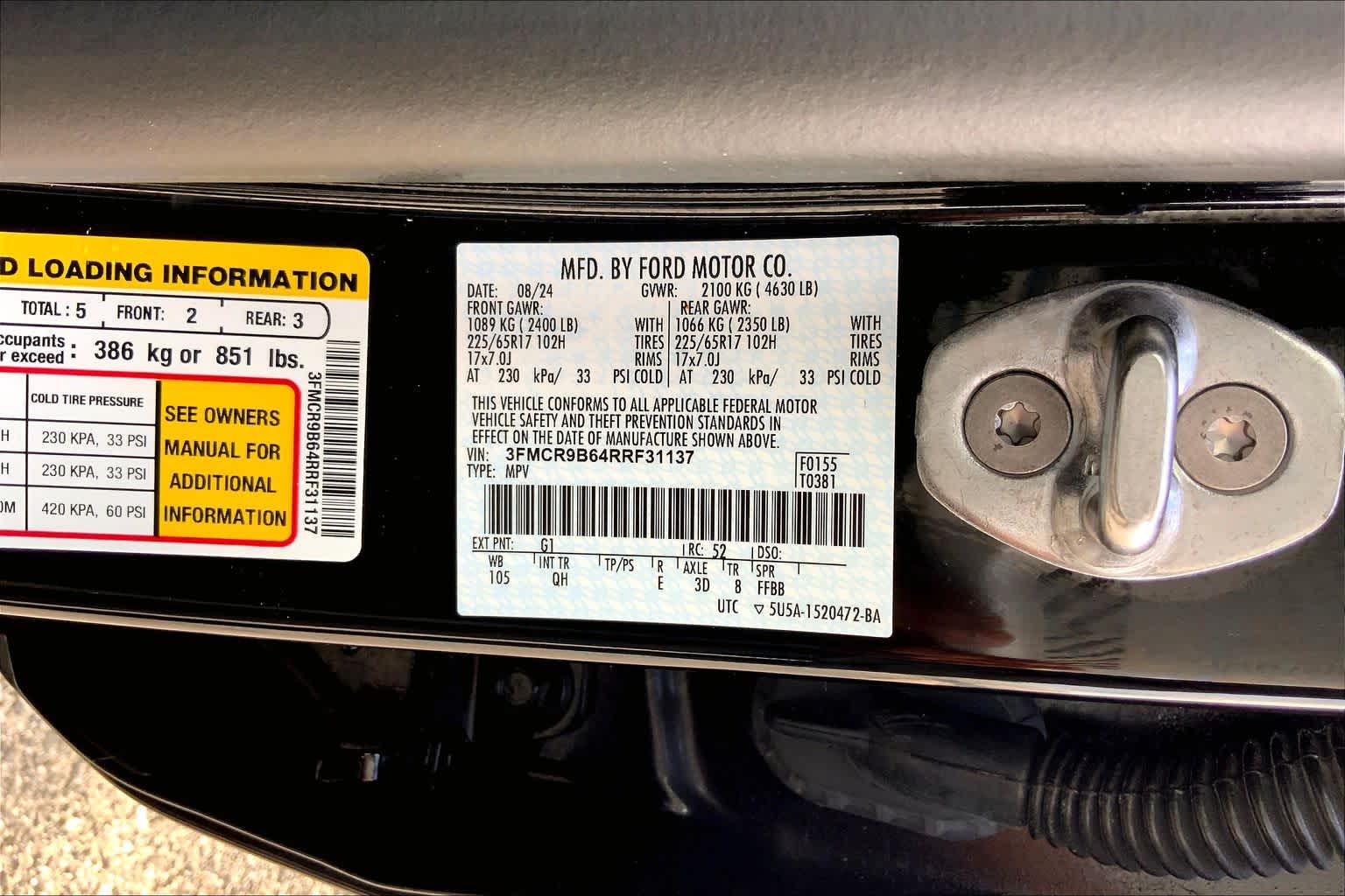 2024 Ford Bronco Sport Big Bend Shadow Black at Tomball Ford