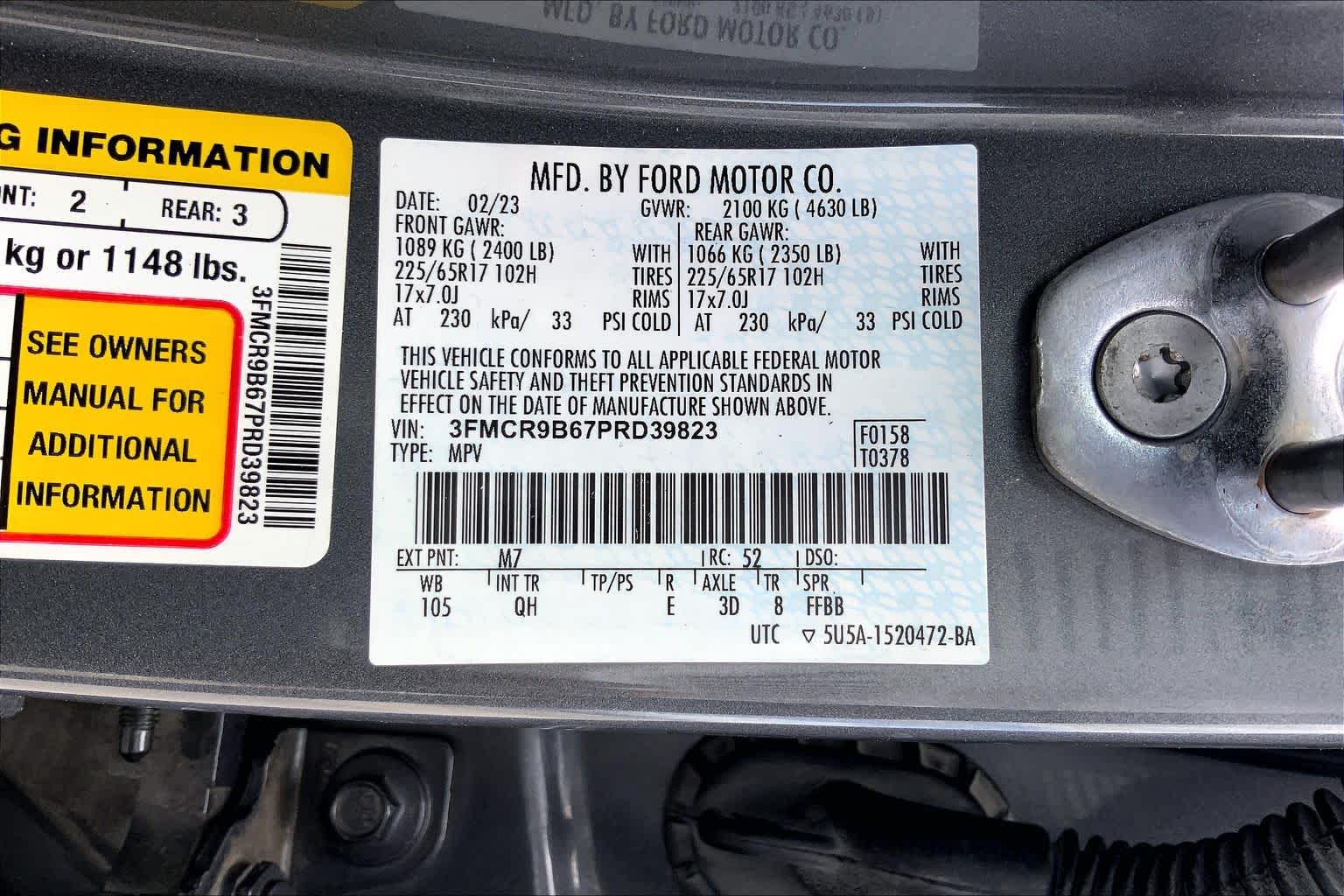 2023 Ford Bronco Sport Big Bend Carbonized Gray at Tomball Ford