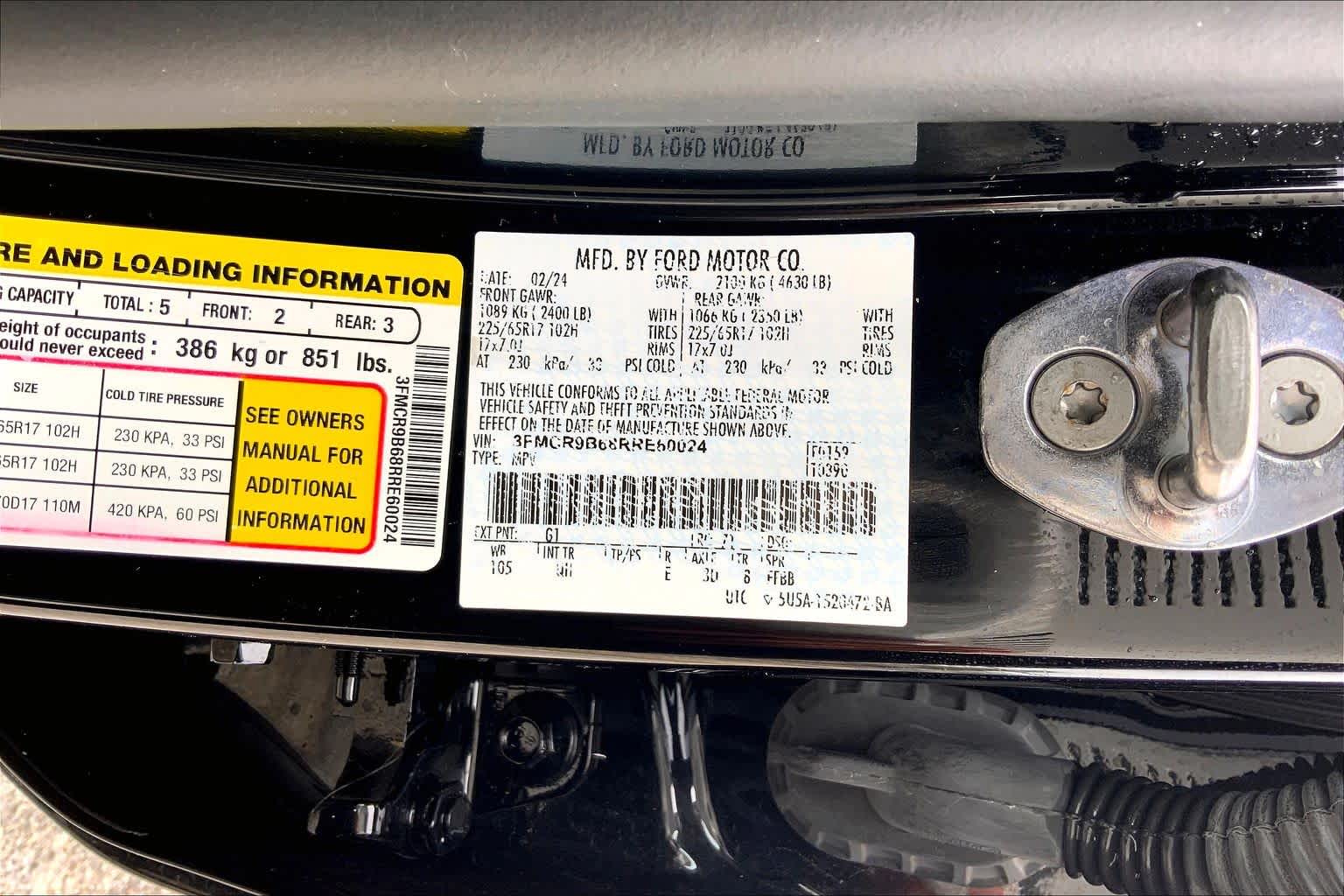 2024 Ford Bronco Sport Big Bend Shadow Black at Baytown Ford