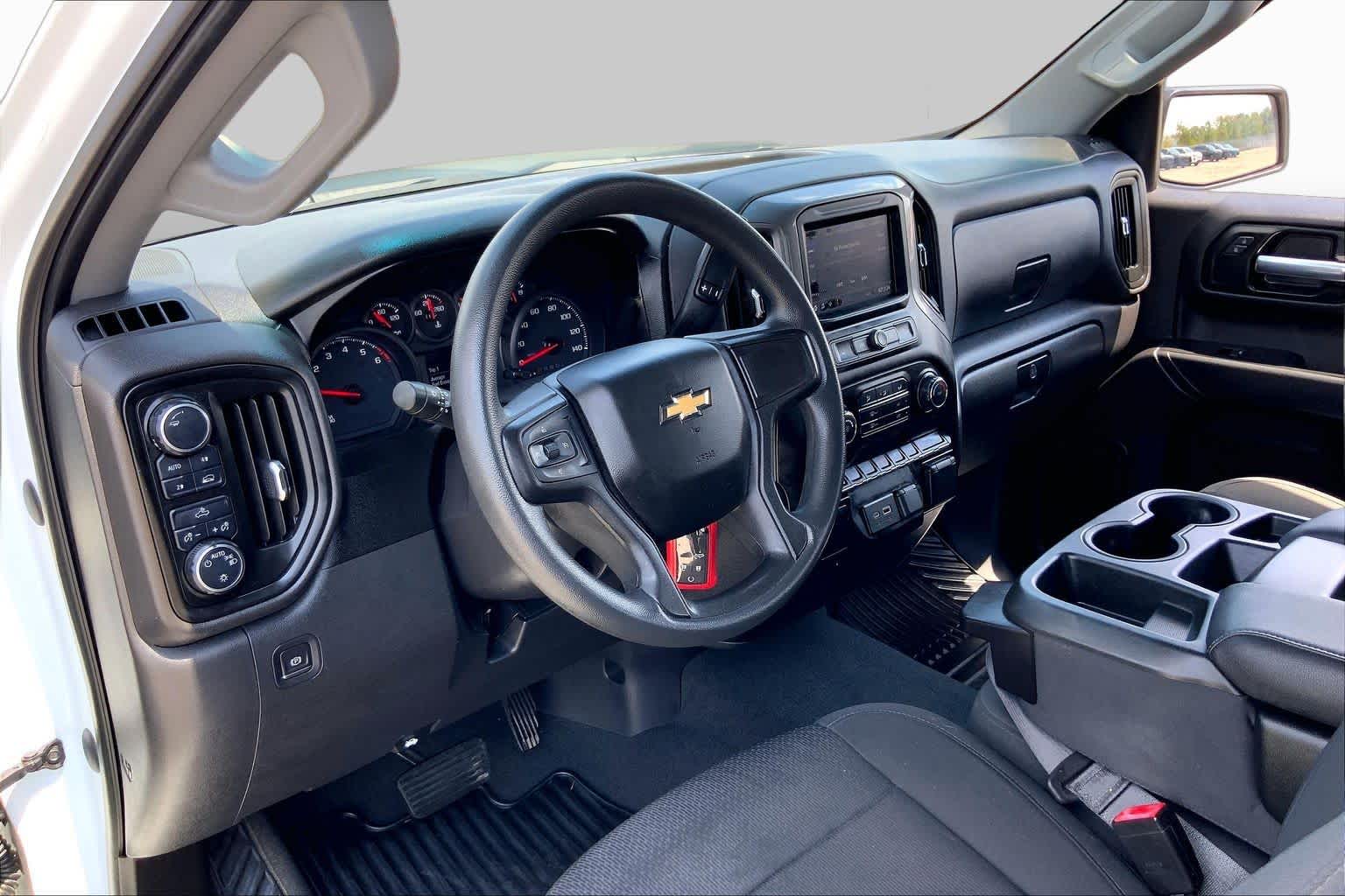 2021 Chevrolet Silverado 1500 Custom Summit White at AutoNation Chevrolet Gulf Fwy