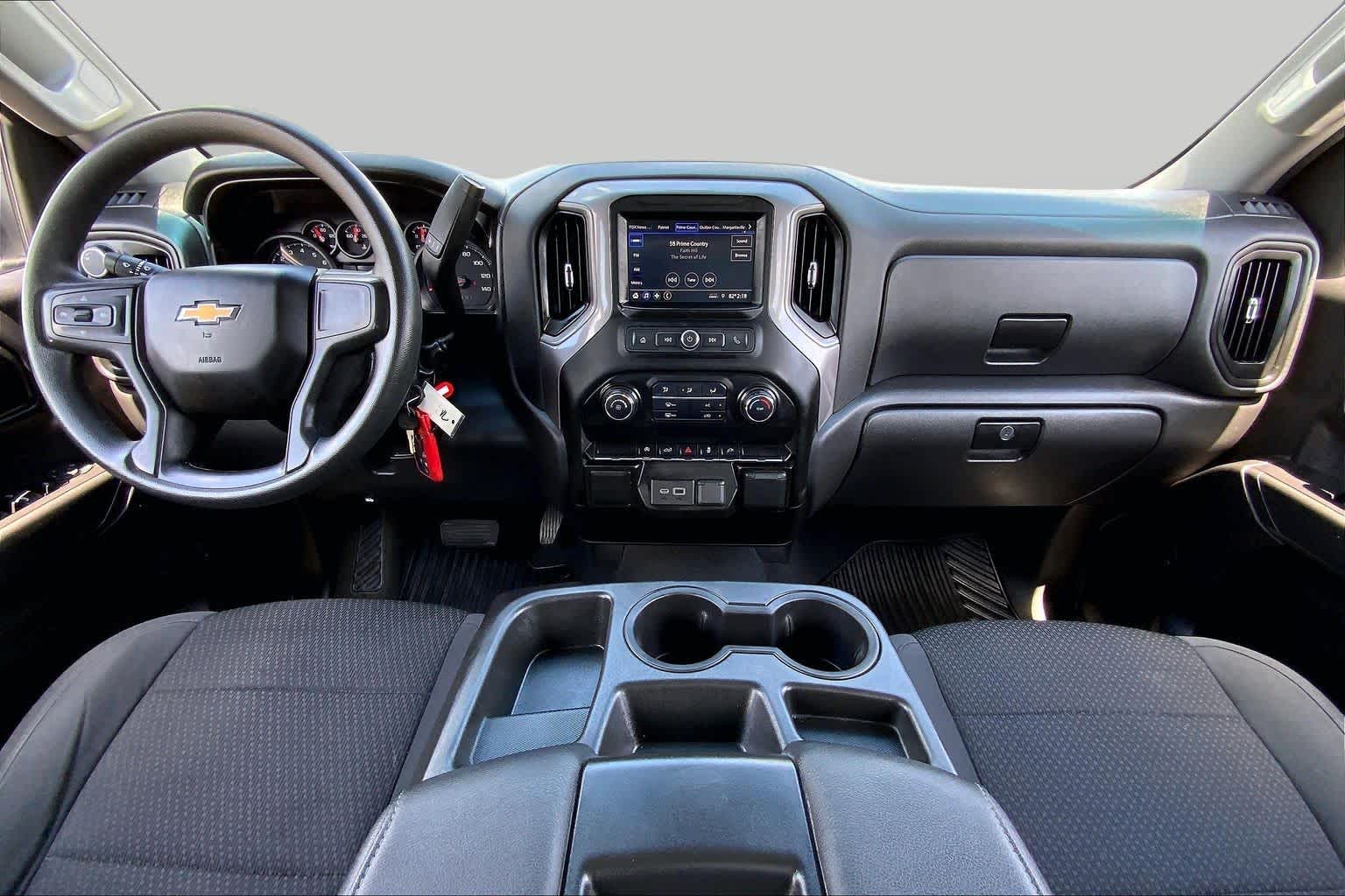 2021 Chevrolet Silverado 1500 Custom Summit White at AutoNation Chevrolet Gulf Fwy