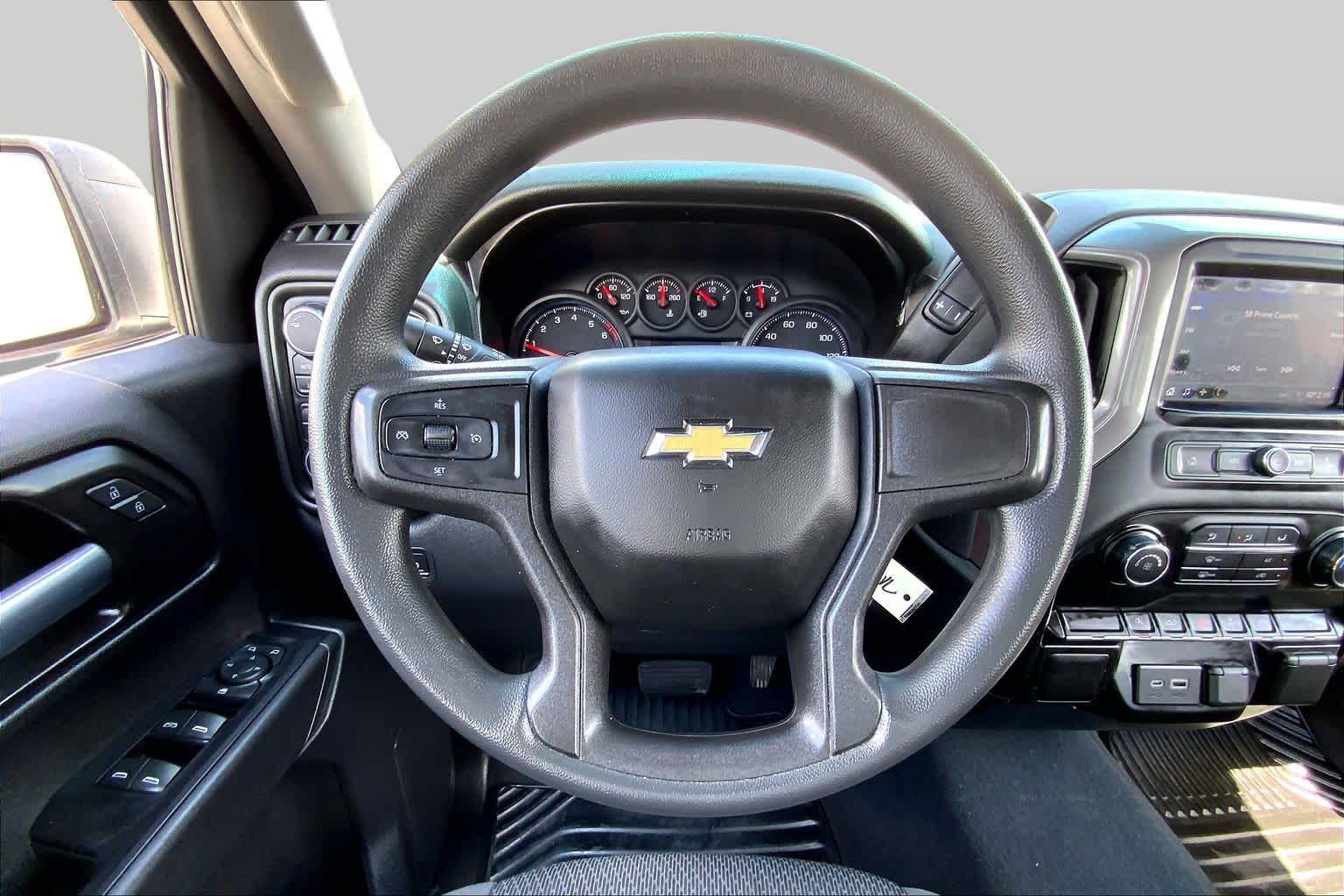 2021 Chevrolet Silverado 1500 Custom Summit White at AutoNation Chevrolet Gulf Fwy