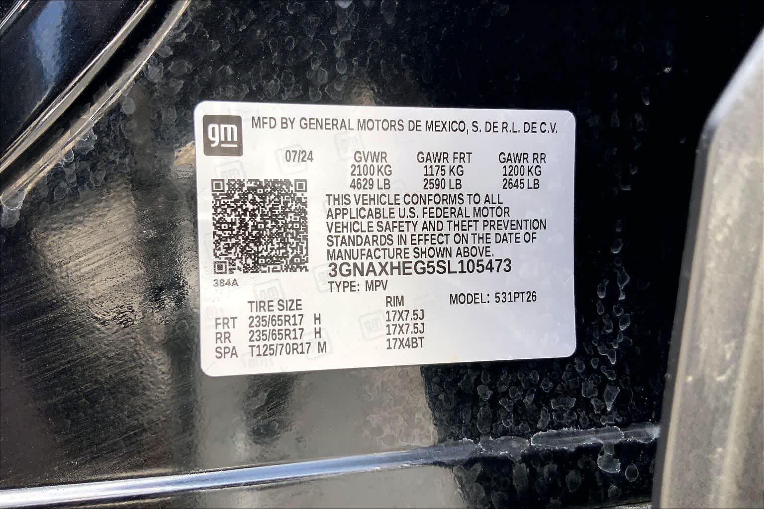 2025 Chevrolet Equinox FWD LT Mosaic Black Metallic at Mercedes-Benz of Houston North