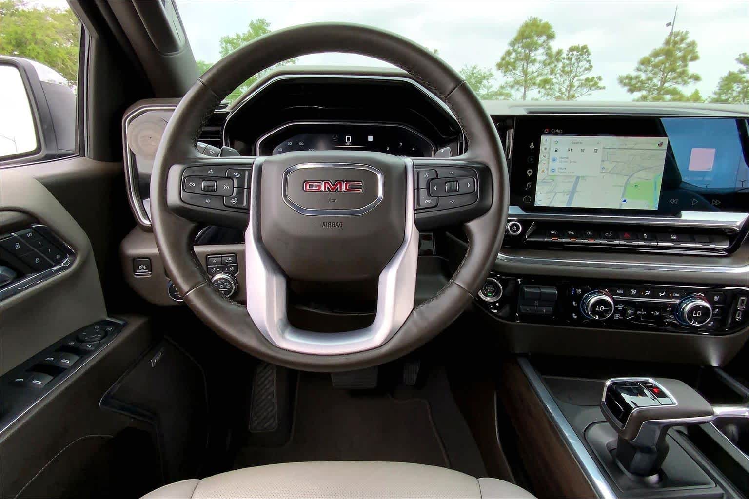 2023 GMC Sierra 1500 SLT White Frost Tricoat at Texan GMC Buick