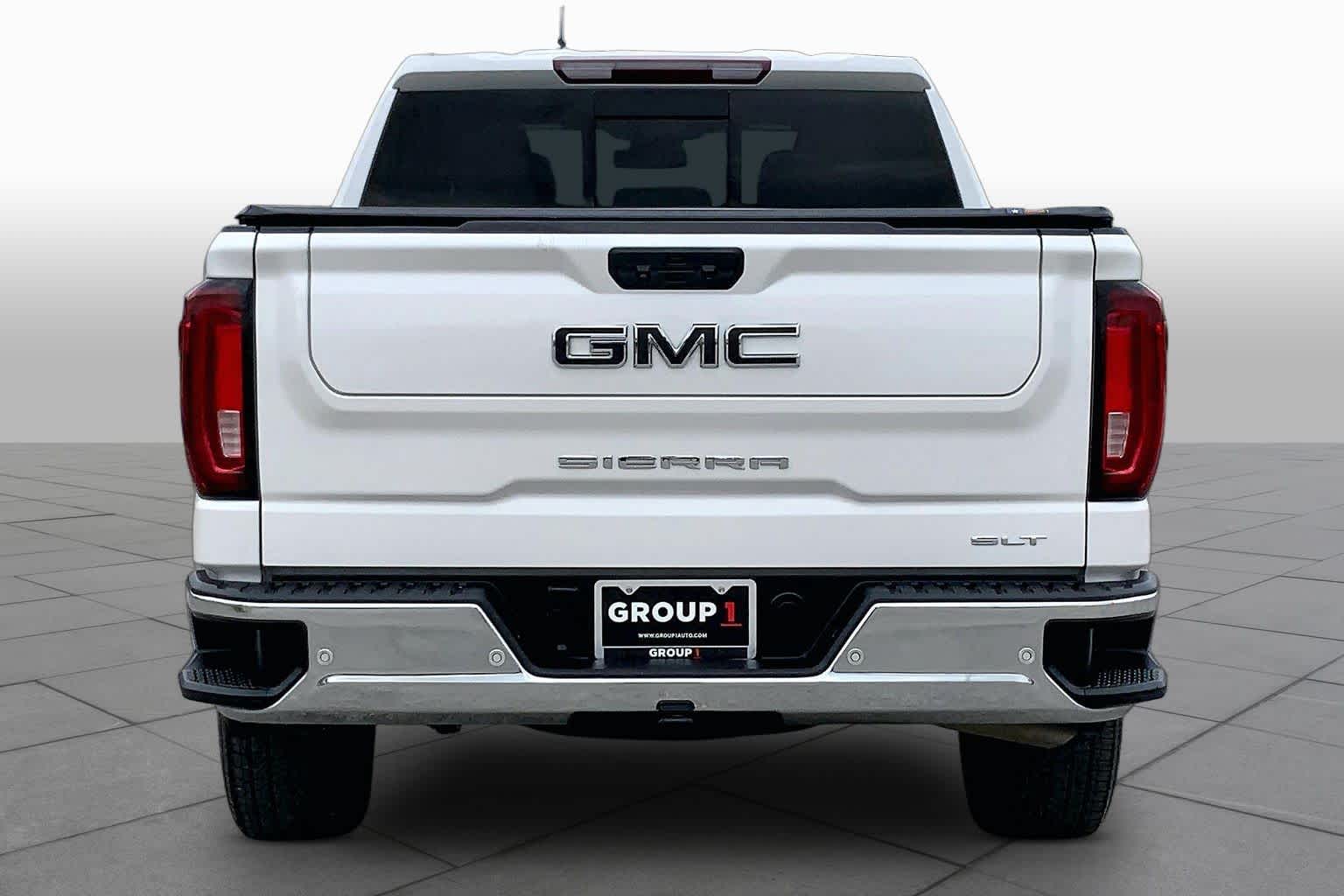 2023 GMC Sierra 1500 SLT White Frost Tricoat at Texan GMC Buick