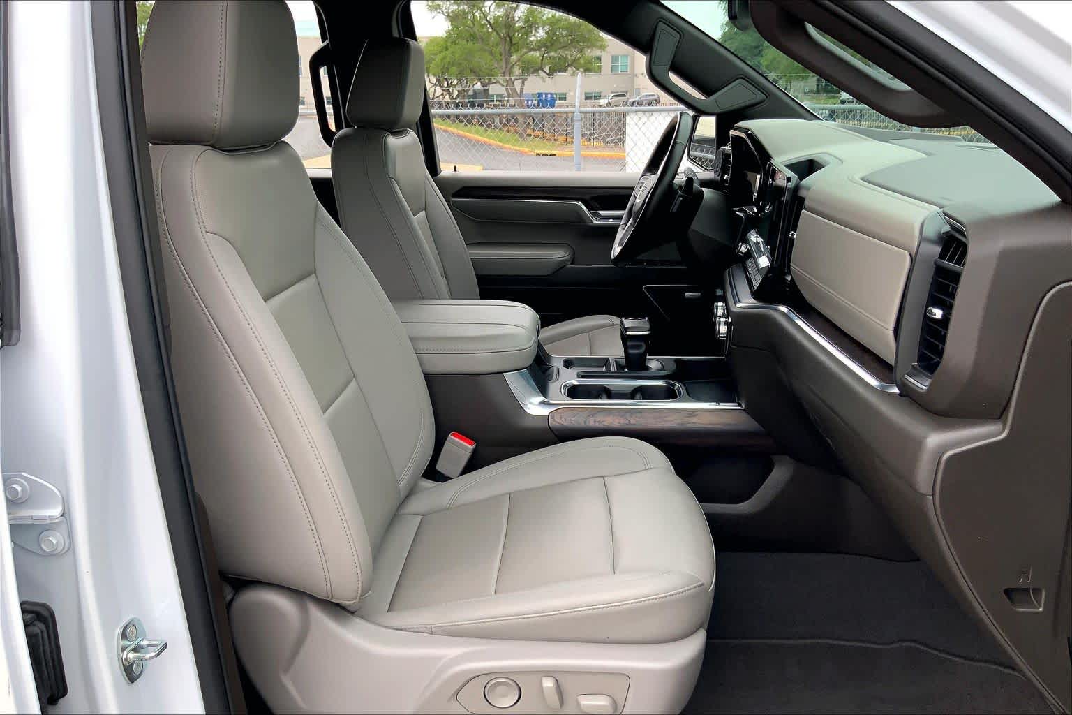 2023 GMC Sierra 1500 SLT White Frost Tricoat at Texan GMC Buick